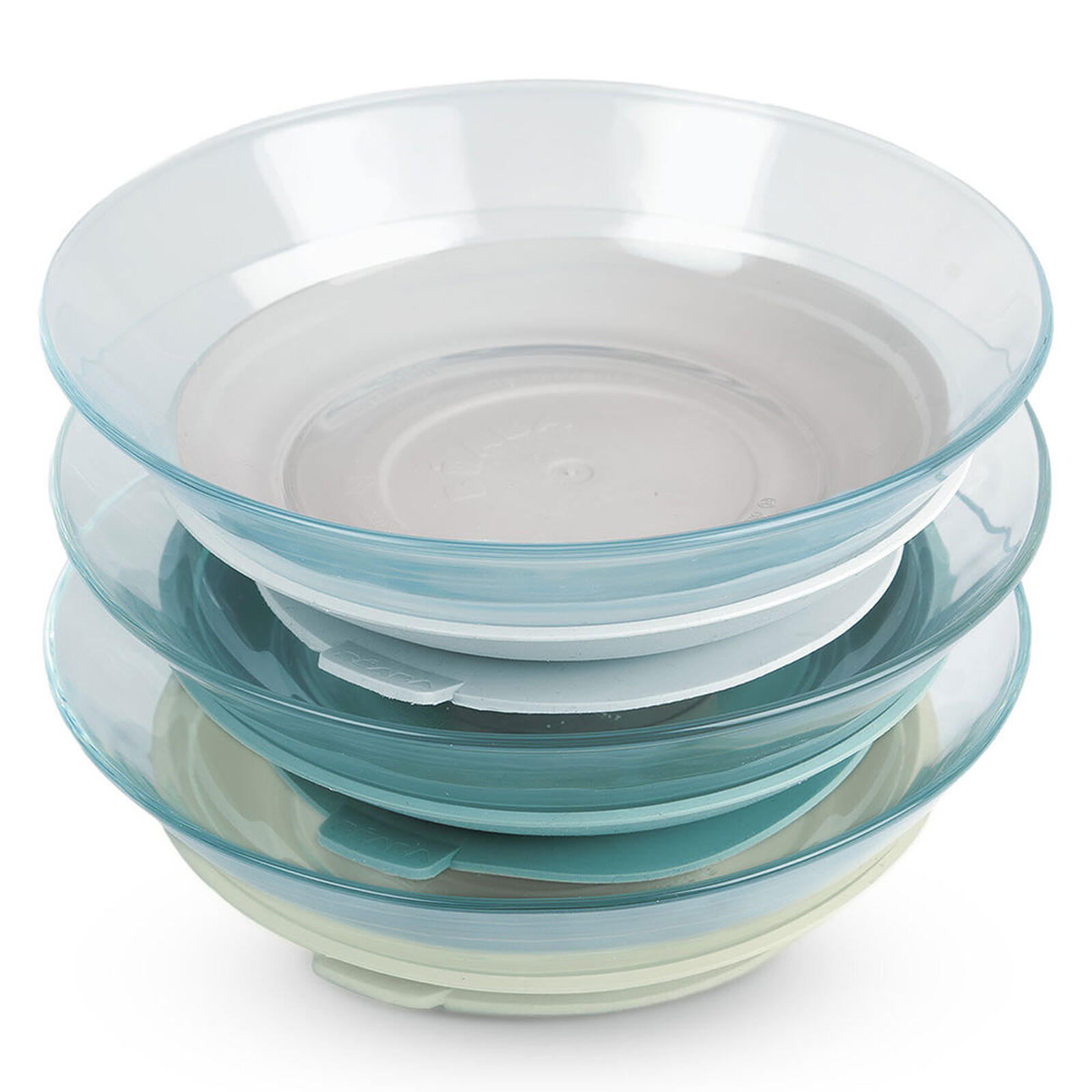 Set Assiettes Verre 3 Pièces - Misty Green BÉABA