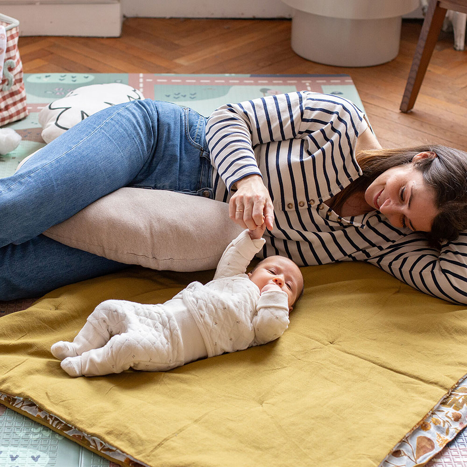 Coussin Little Warmy Jersey - Heather Clay pas cher