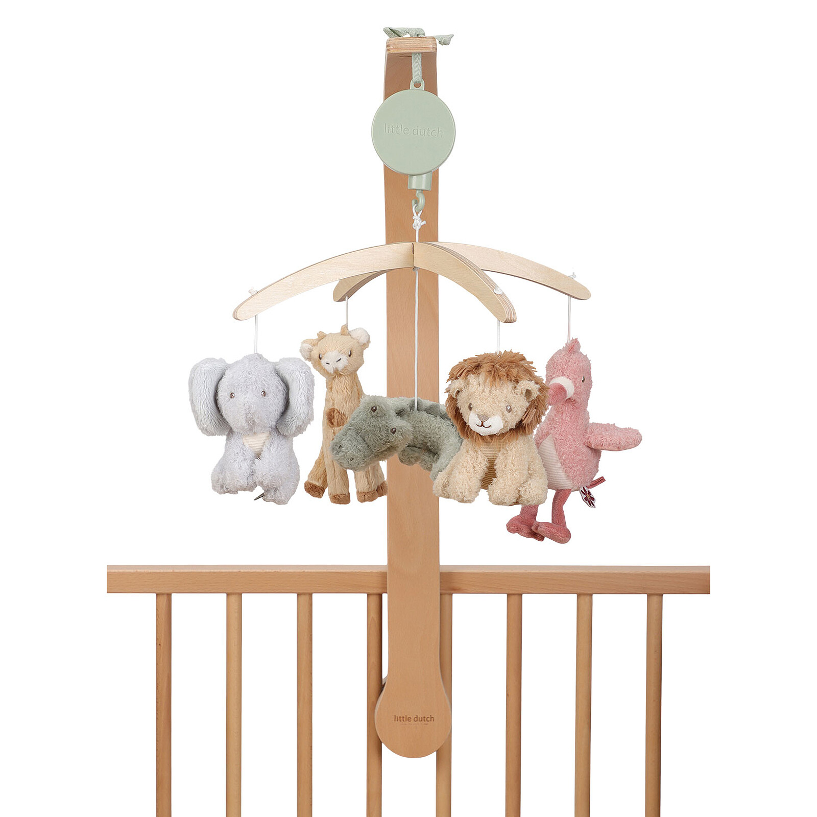 Mobile Musical en Bois - Safari Friends Little Dutch
