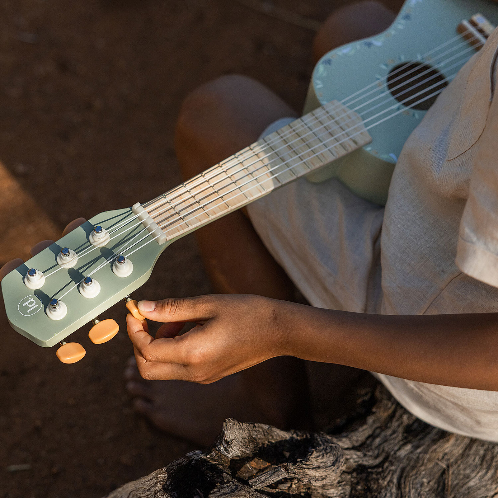 Guitare en Bois Safari Friends - Vert pas cher