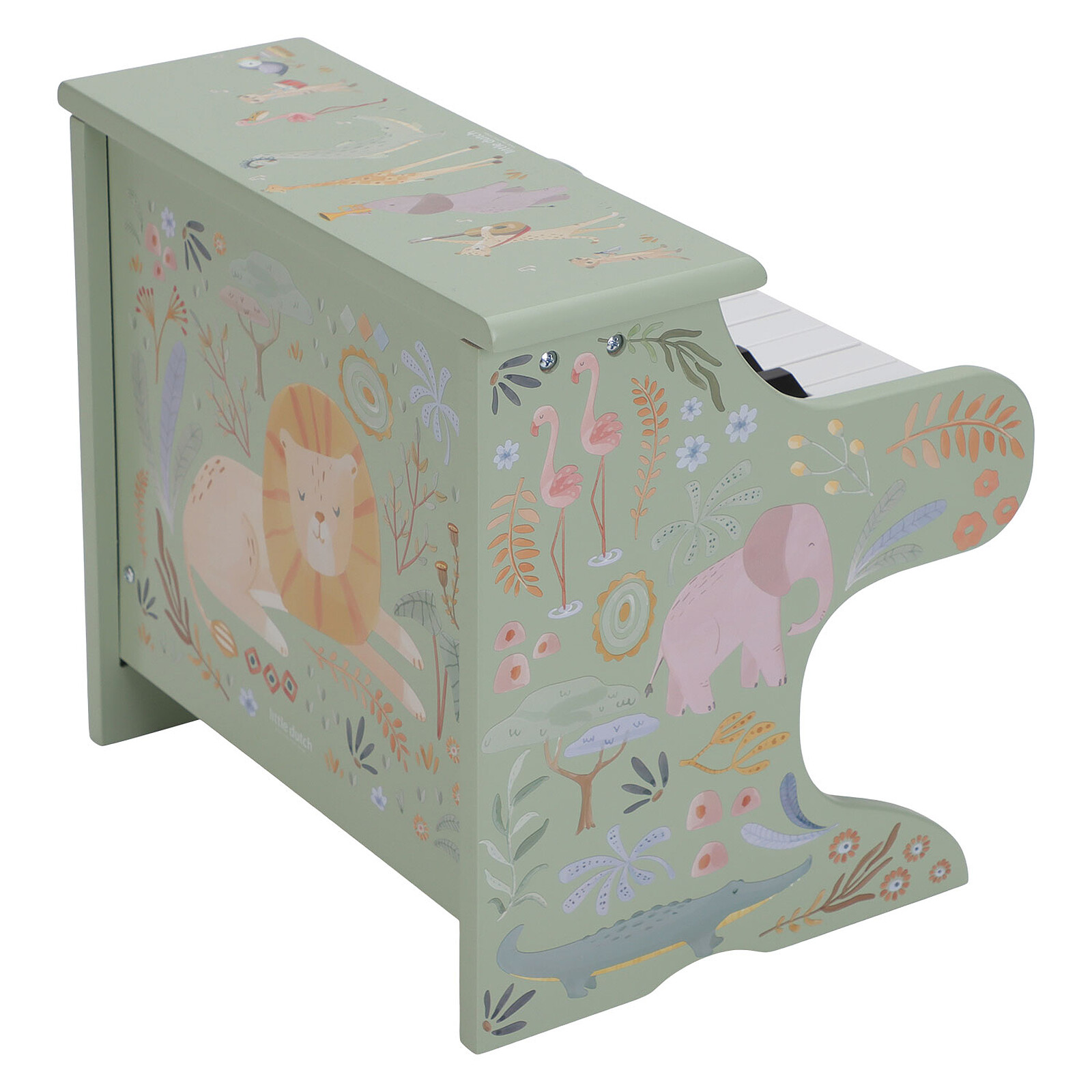 Piano en Bois Safari Friends - Vert Little Dutch