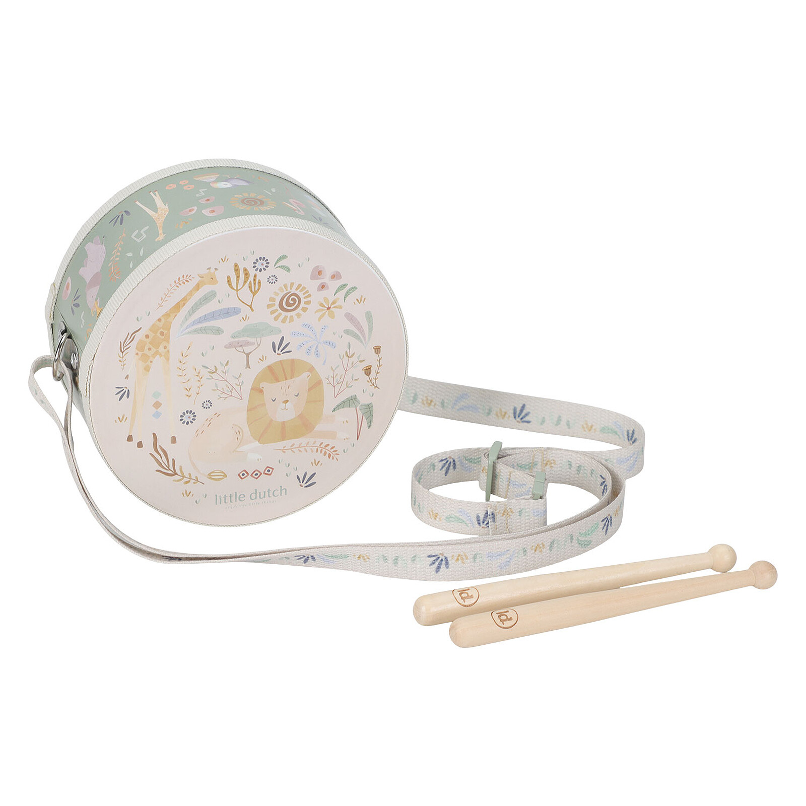 Tambour en Bois - Safari Friends  Little Dutch