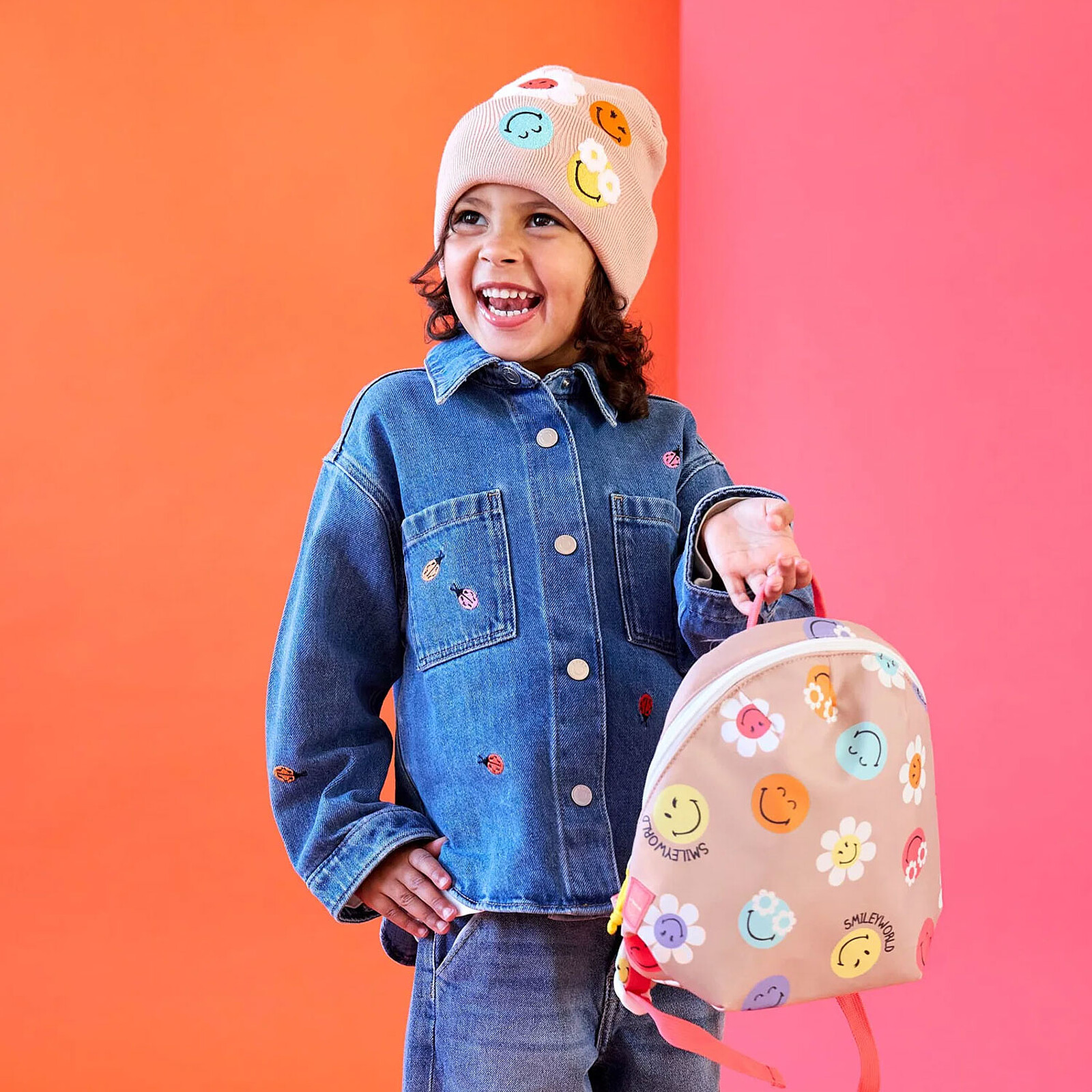 Avis Bonnet SmileyWorld Dusty Rose - 1/3 Ans