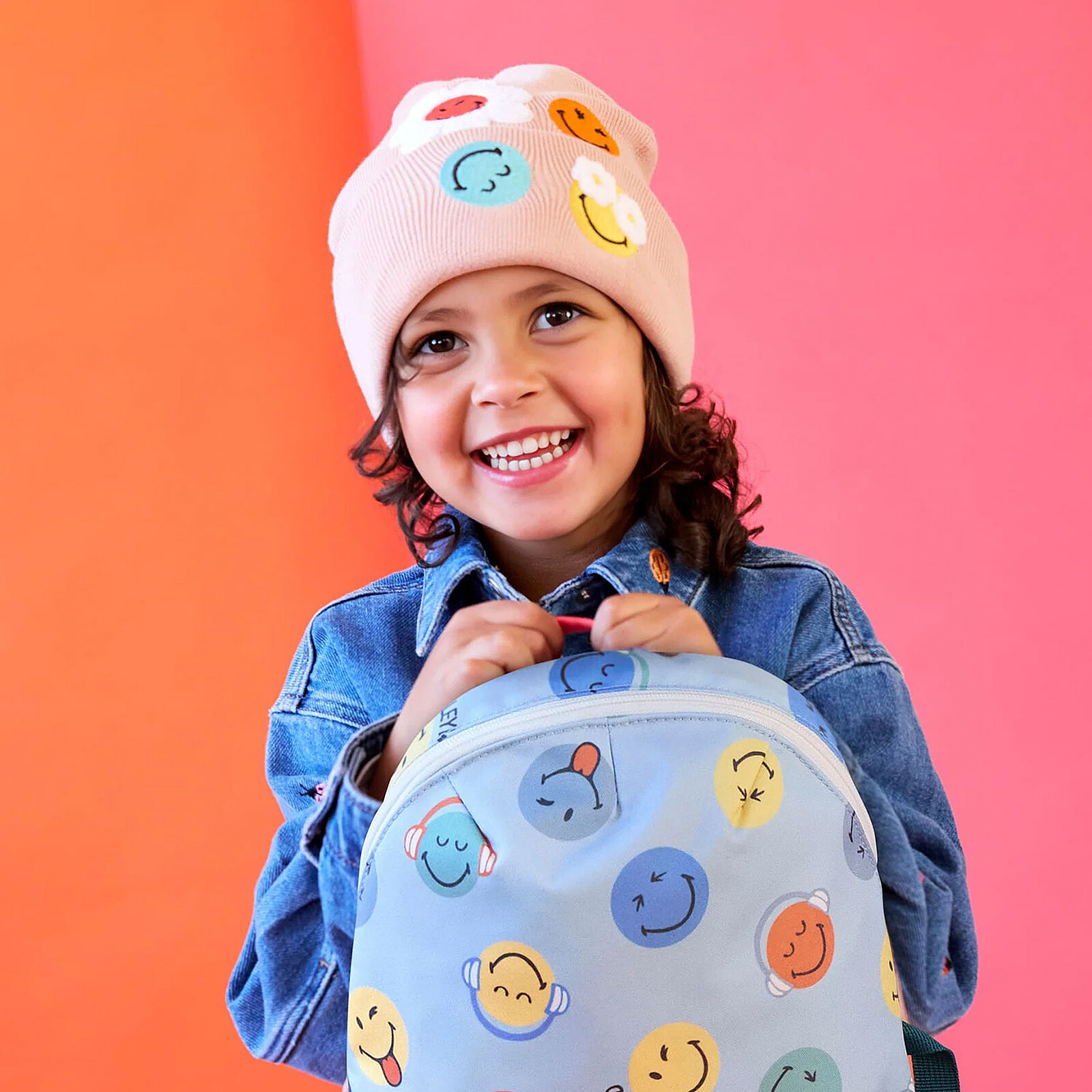 Bonnet SmileyWorld Dusty Rose - 3/6 Ans pas cher