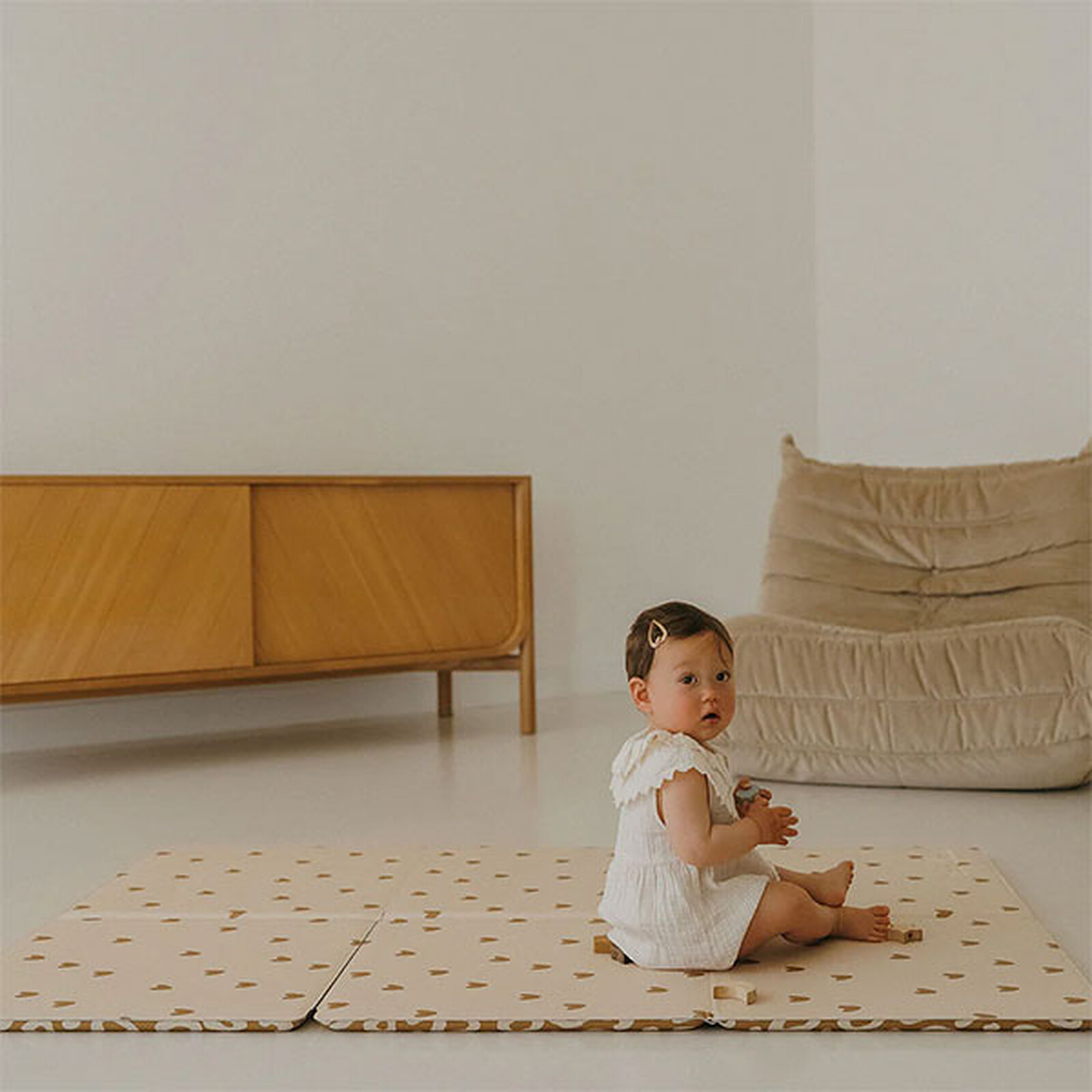 Avis Tapis de Jeu Réversible Tapilou x Atelier Wagram - Coeur / Léopard