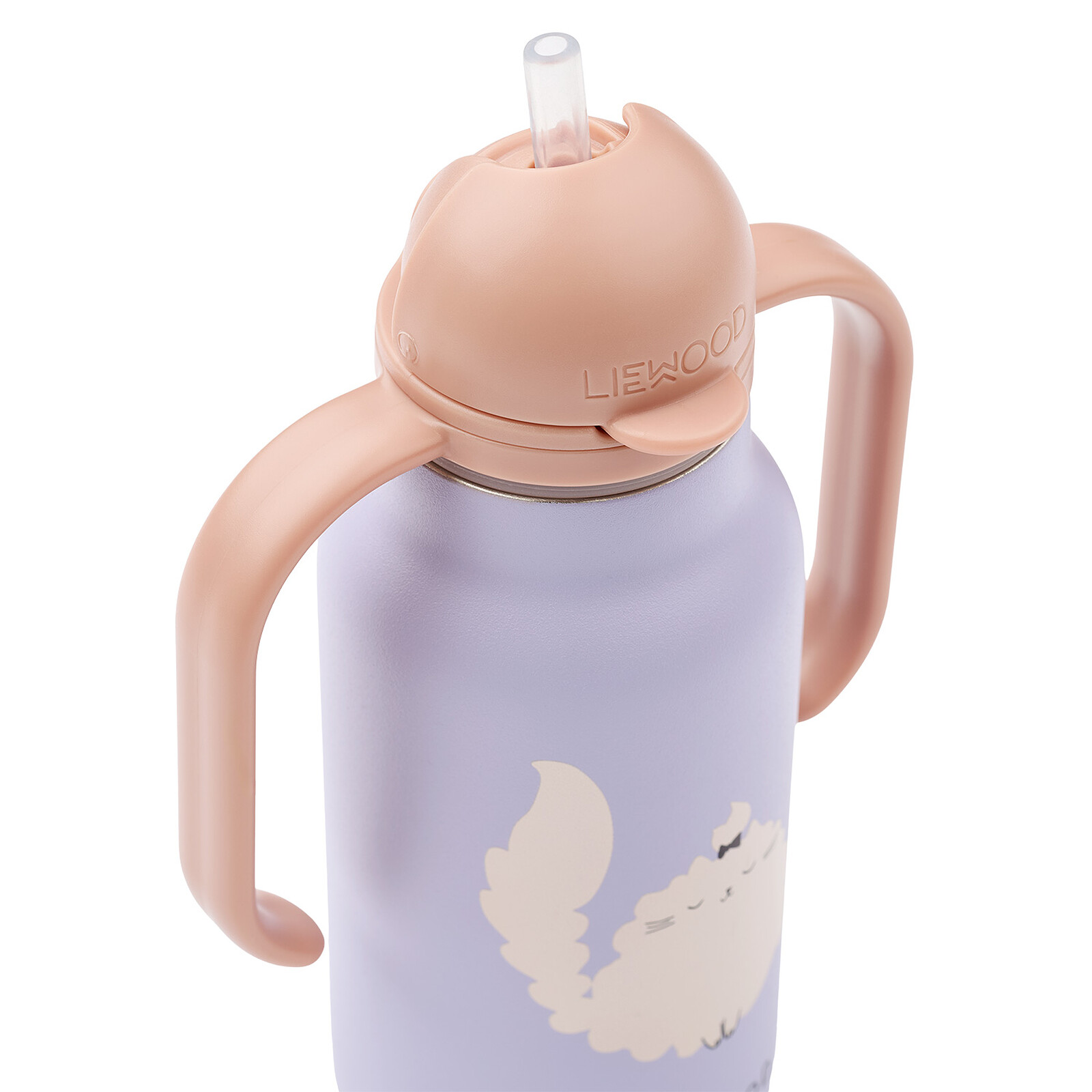 Gourde avec Poignées Kimmie Cat Warm Lilac - 250 ml Liewood