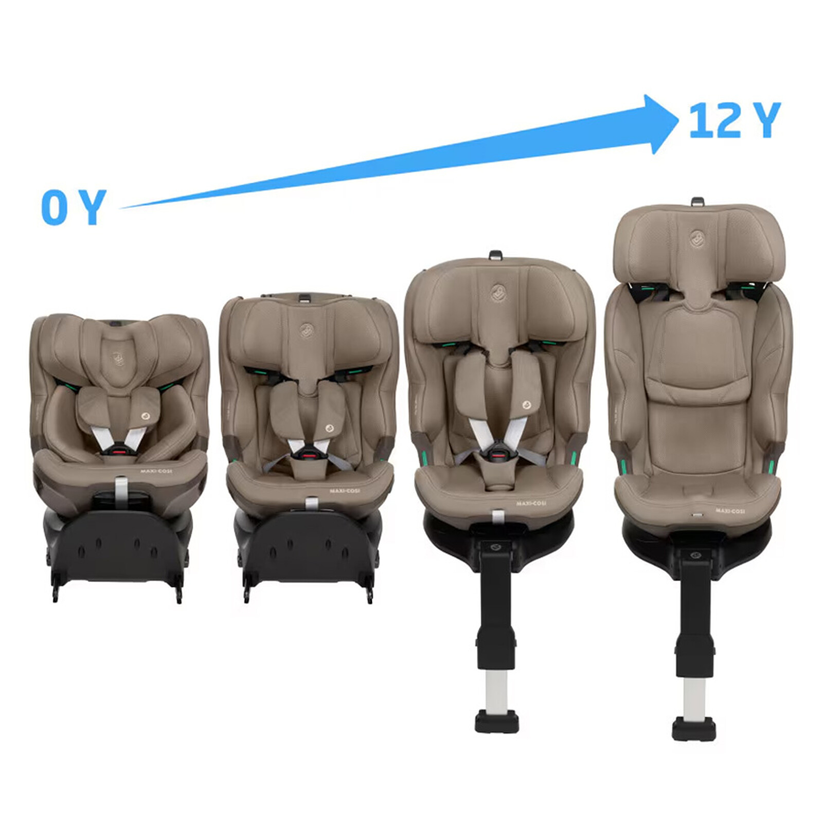 Siège Auto Emerald 360 Plus i-Size Groupe 0/1/2/3 - Authentic Truffle Maxi-Cosi