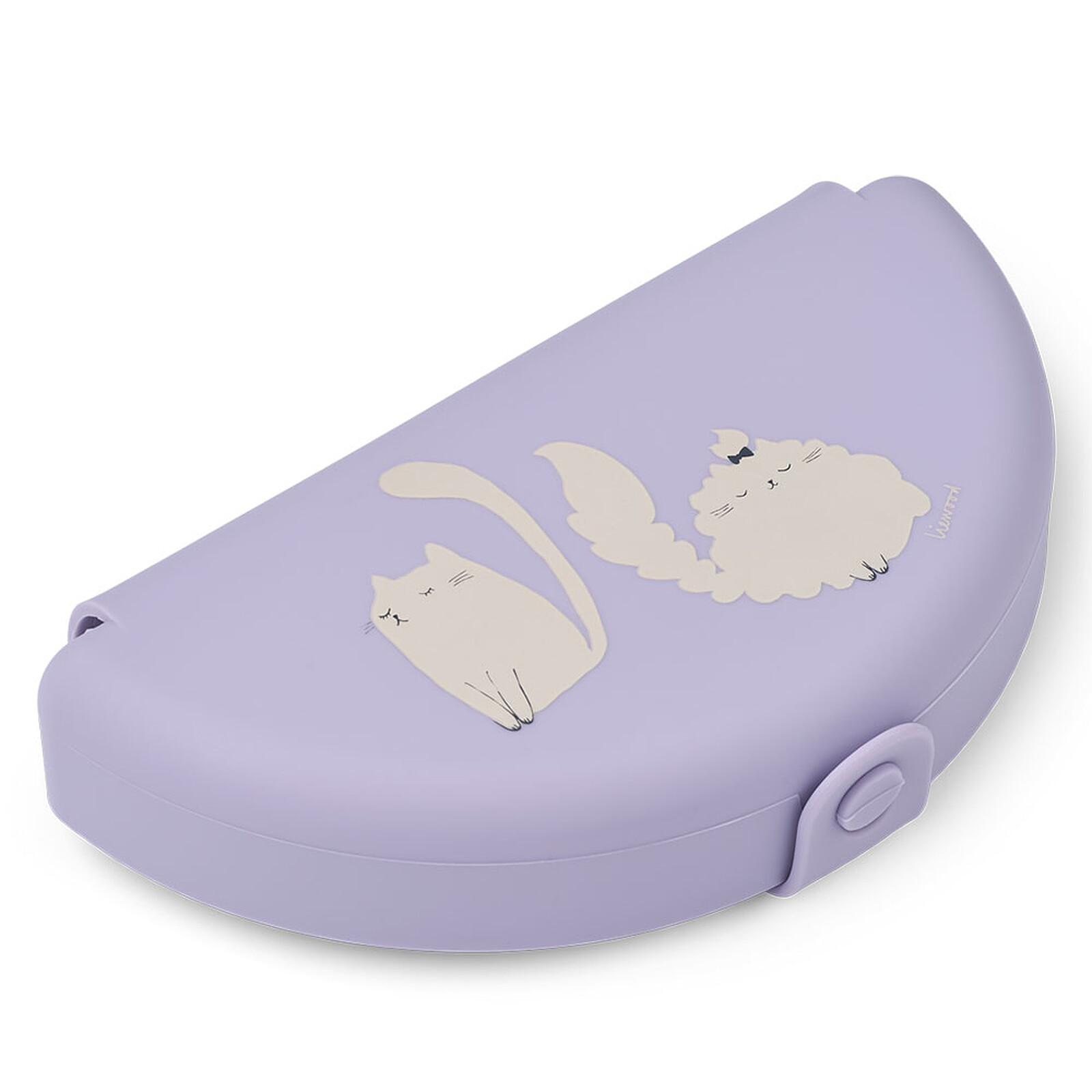 Boîte à Goûter Pliable Eugene - Cat / Warm Lilac Liewood