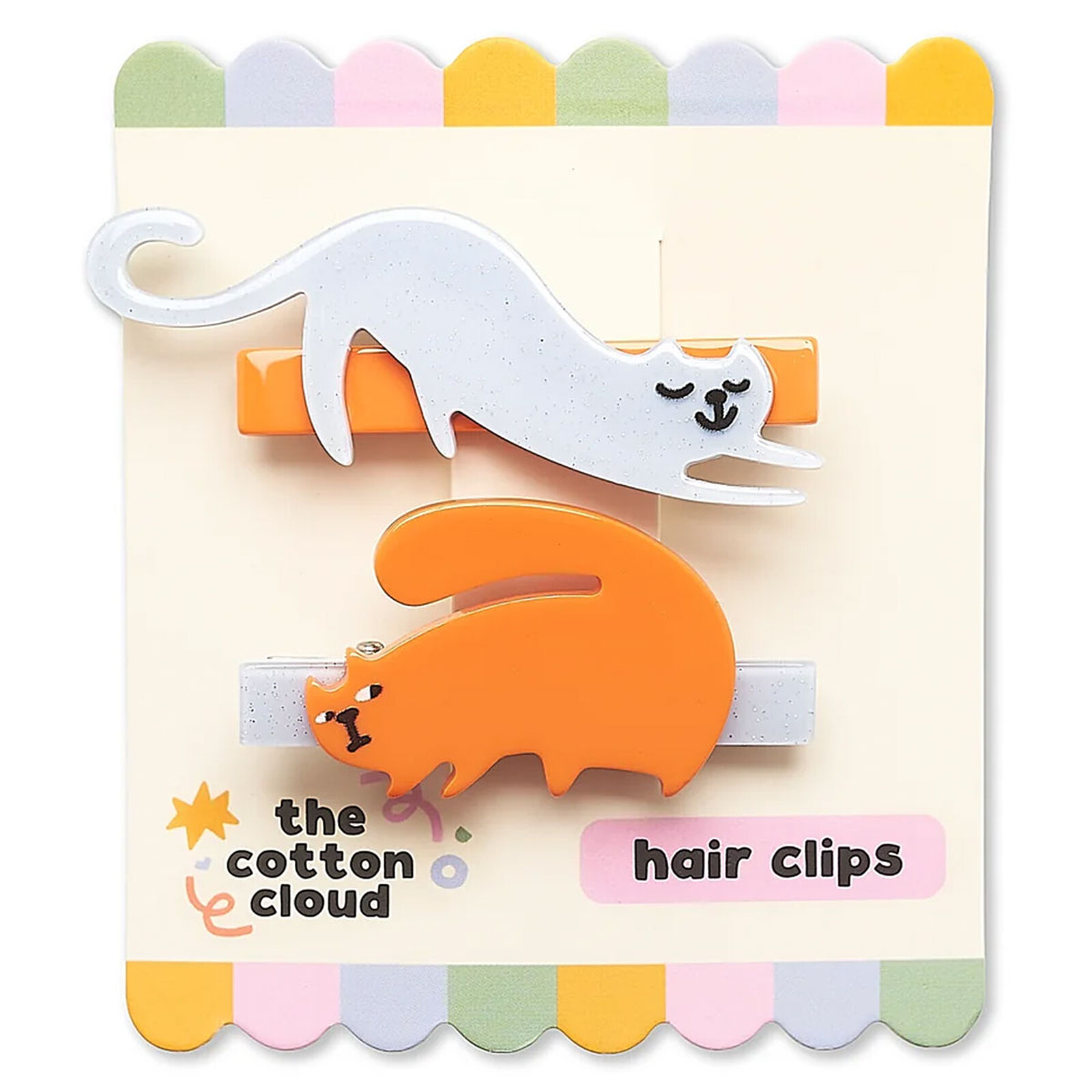 Lot de 2 Barrettes - Meowtiful Cats The Cotton Cloud