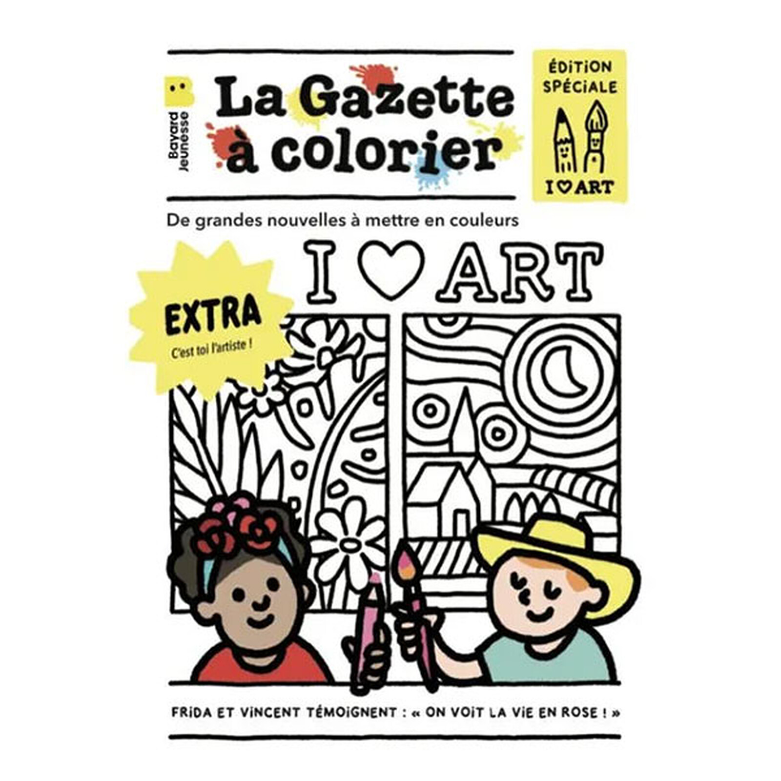 La Gazette des Bébés à Colorier - I Love Art (Poppik) - Couverture