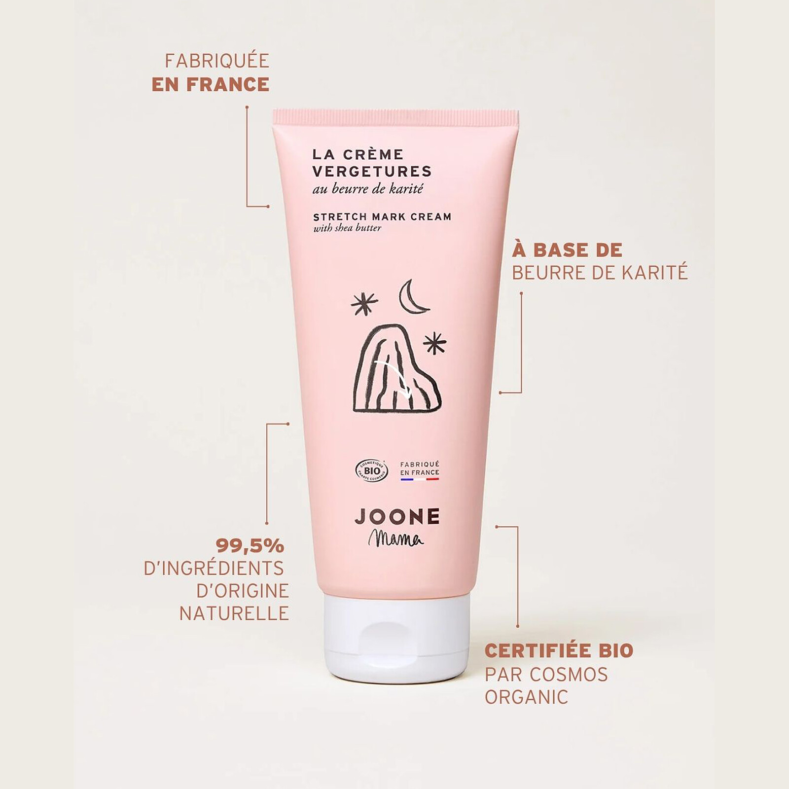 La Crème Vergetures - 200 ml Joone