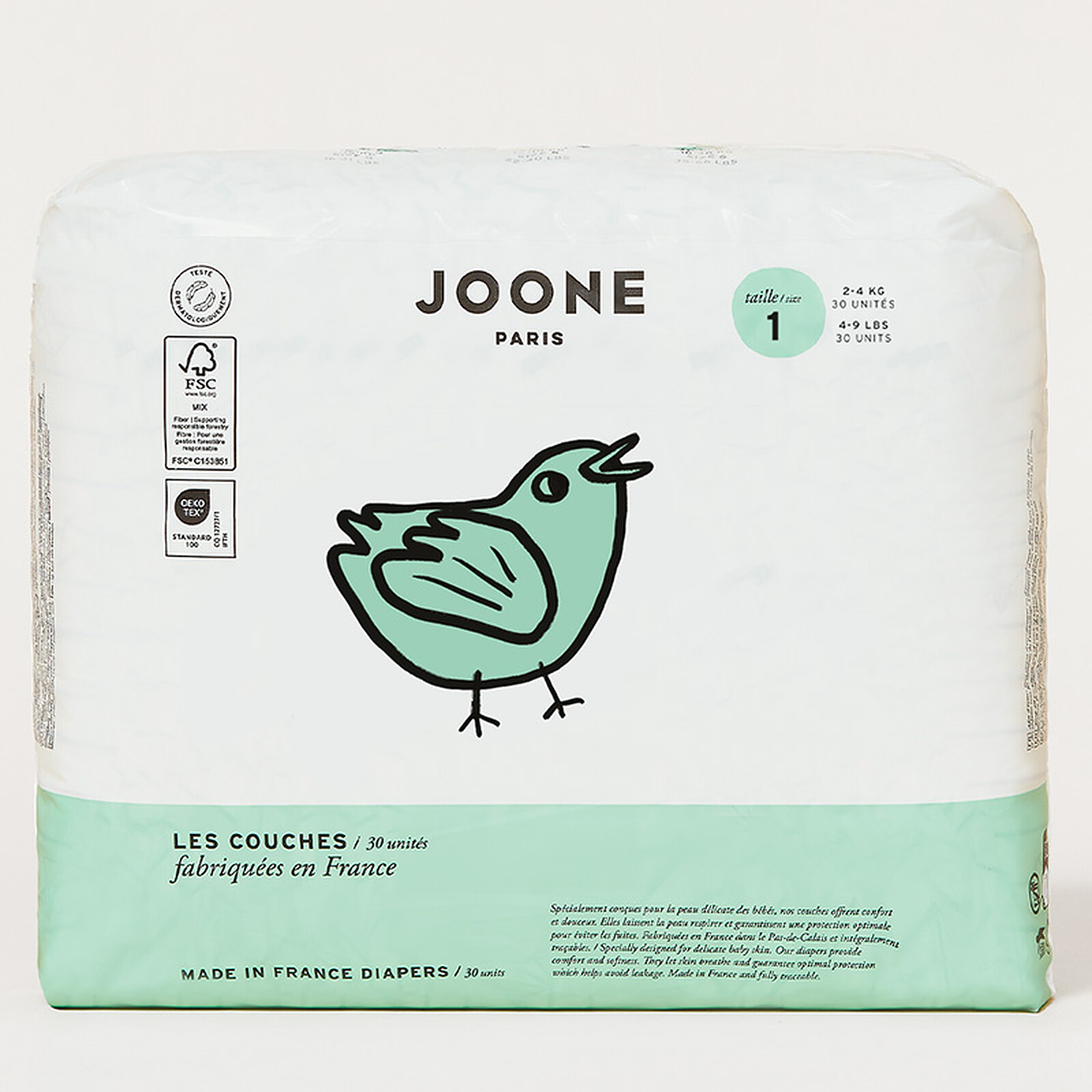 Lot de 30 Couches Iconiques Malo - T1 Joone