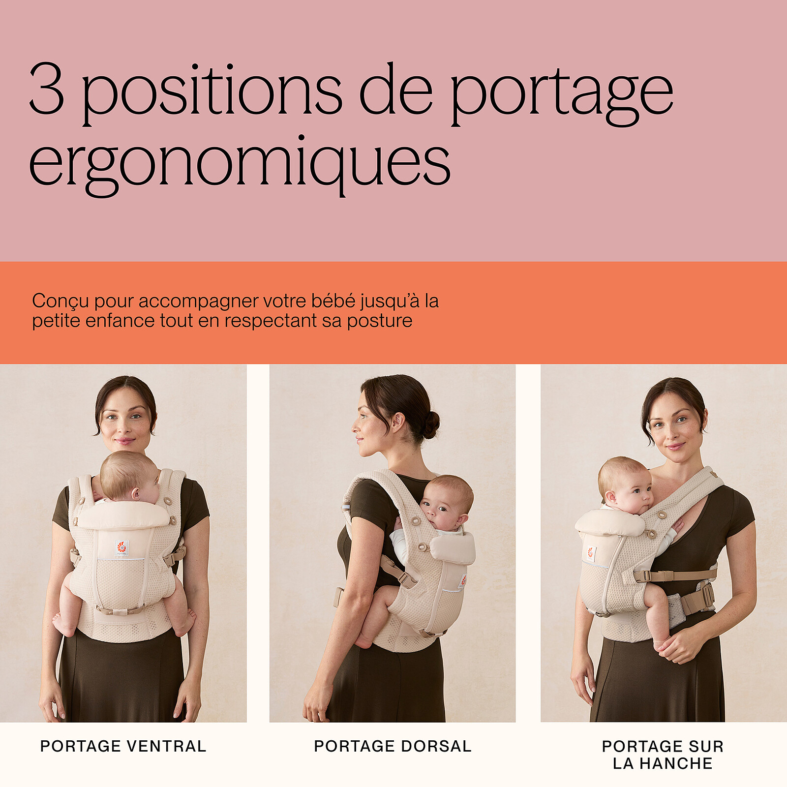 Achat Porte-bébé Adapt Lin - Naturel