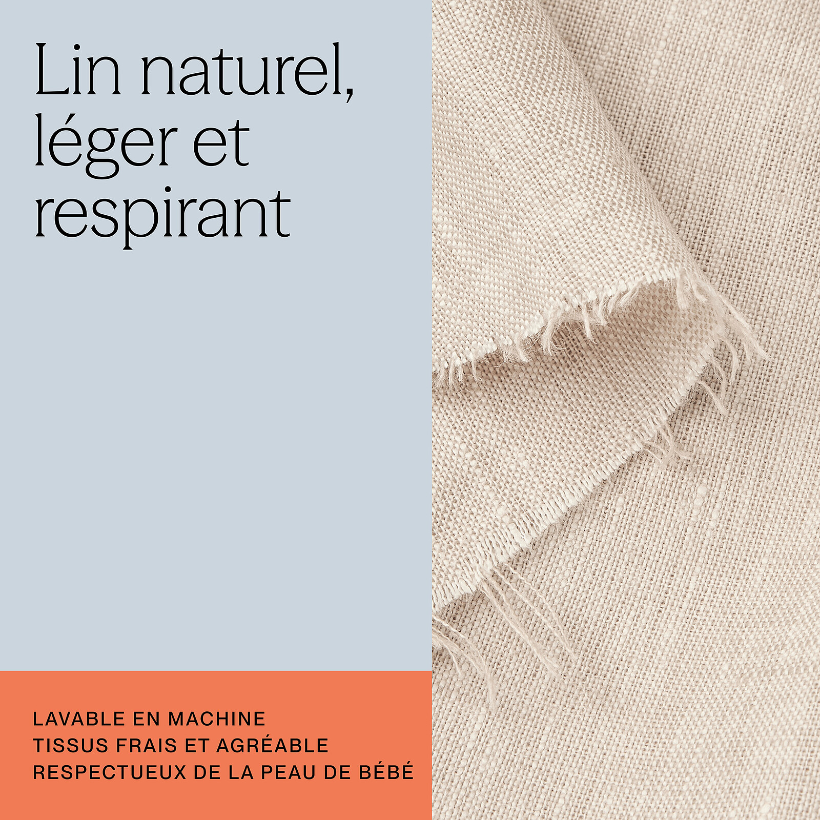 Porte-bébé Adapt Lin - Naturel pas cher