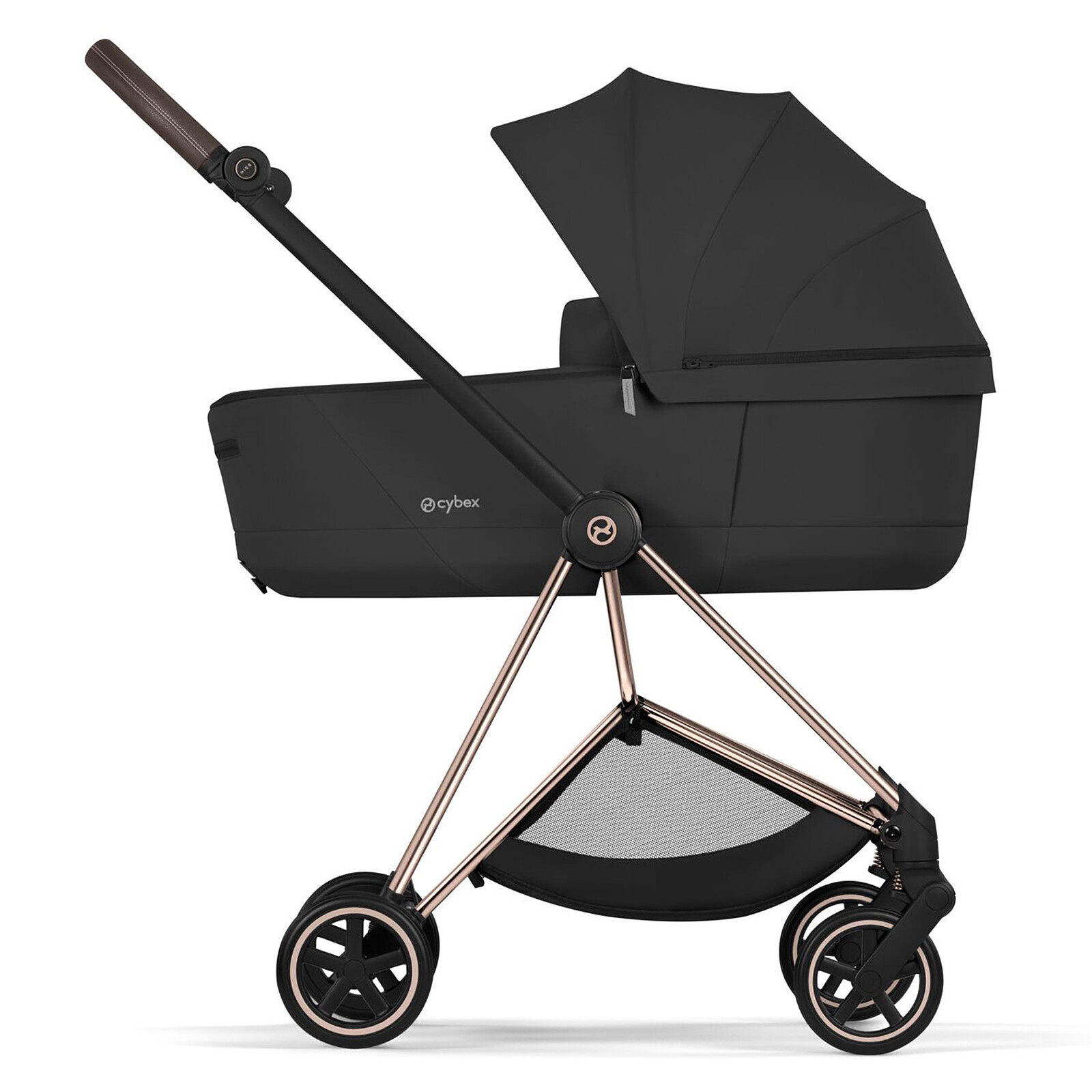 Pack Poussette Mios Confort 2026 Rosegold + Nacelle - Sepia Black Cybex