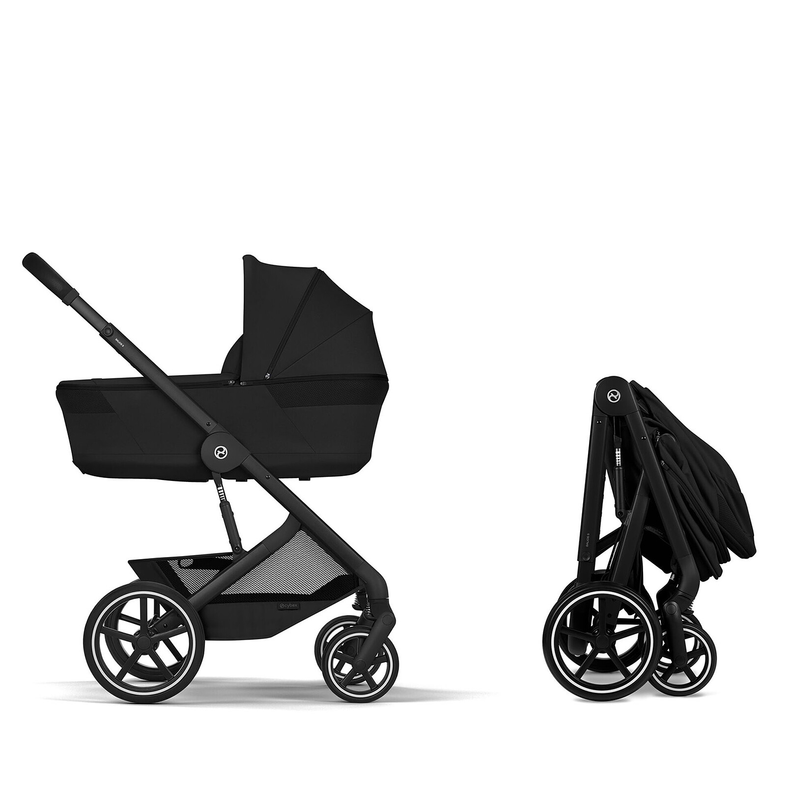 Pack Poussette Balios S Lux 2026 + Nacelle - Moon Black Cybex