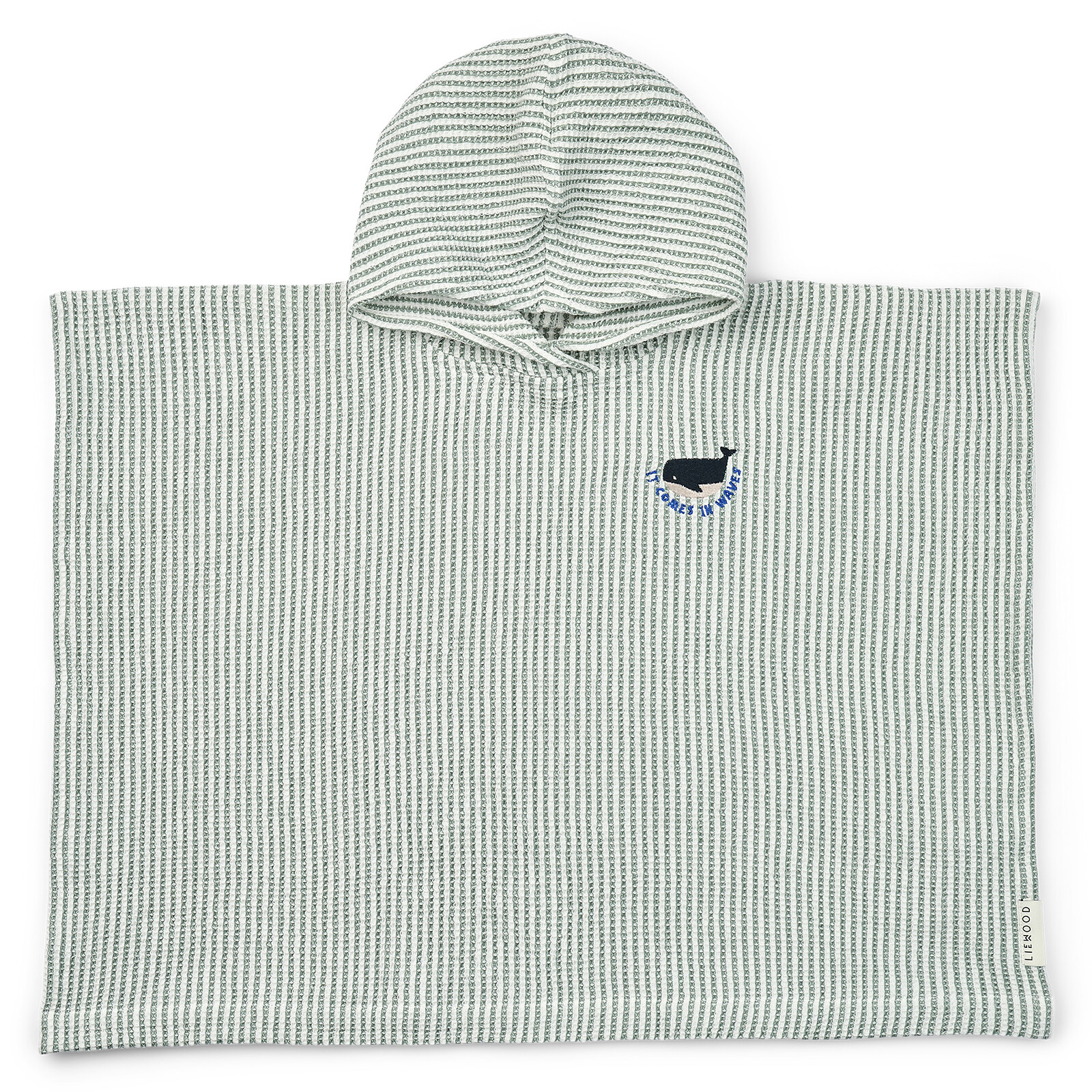 Poncho Brodé Paco Peppermint Creme de la Creme - 3/4 Ans  Liewood