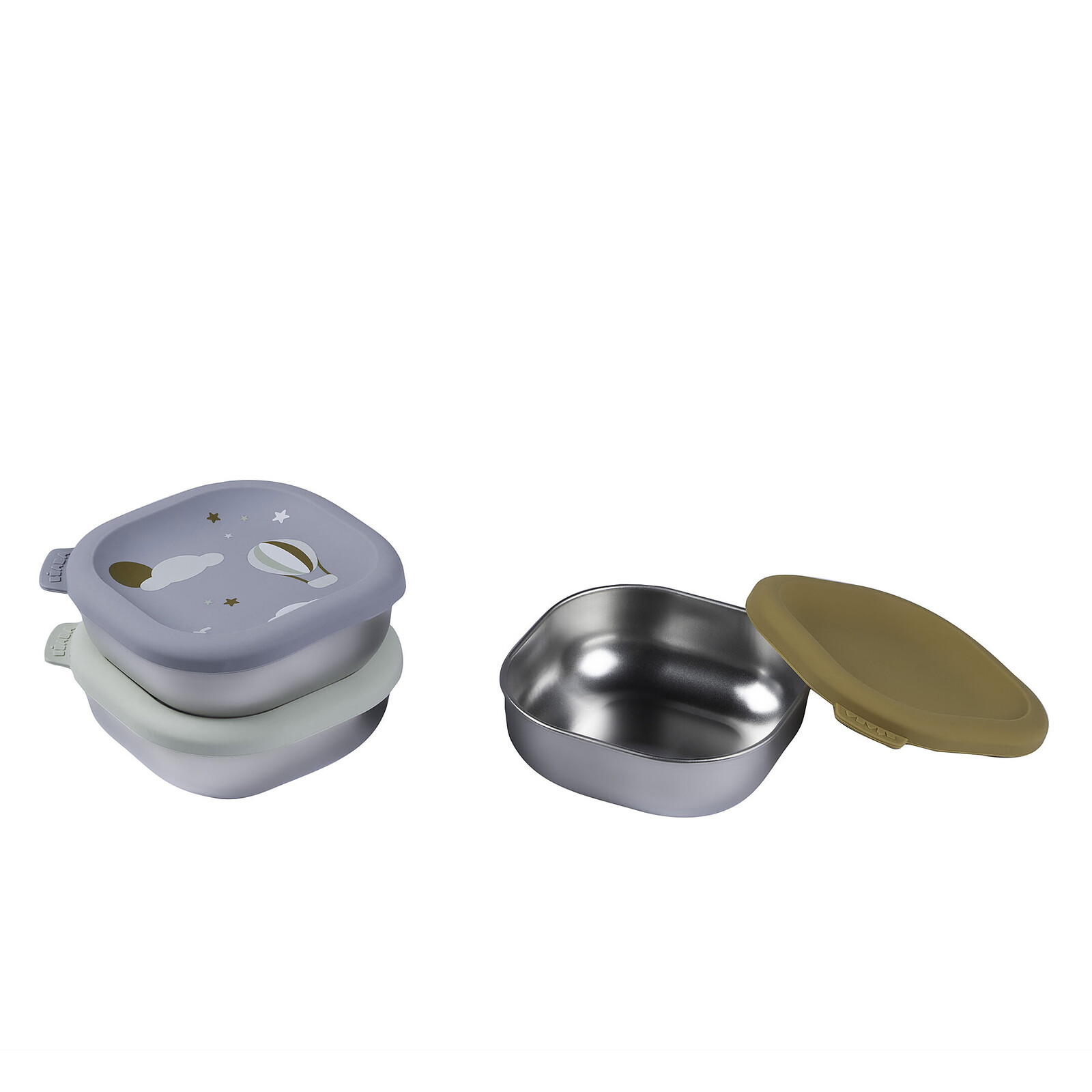 Lot de 3 Boîtes Repas Inox Multi-usage Adventure - 250 ml BÉABA