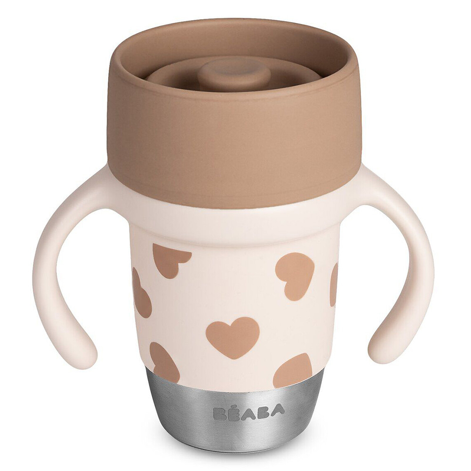 Tasse d'Apprentissage Inox Click & Drink - Big Love BÉABA