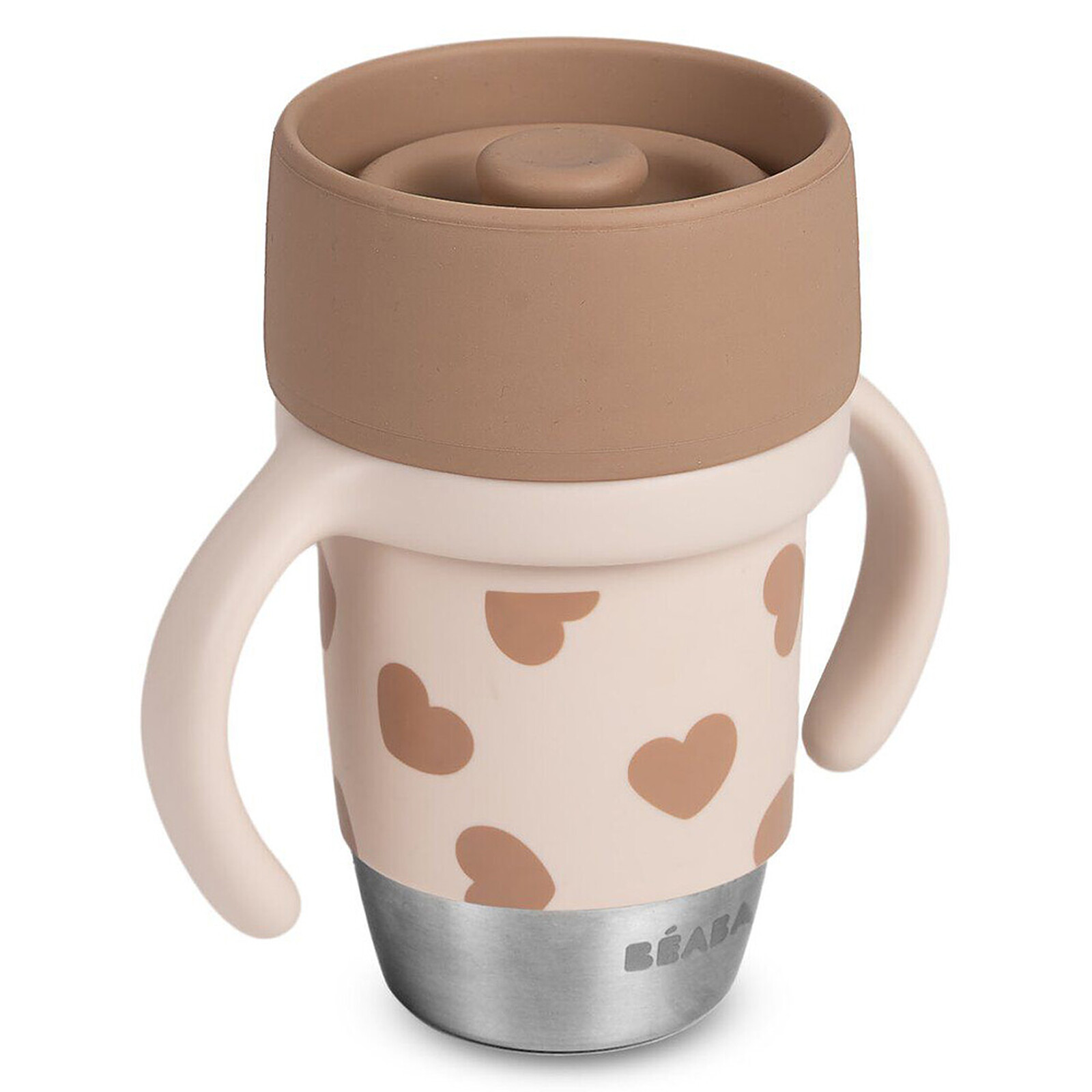 Tasse d'Apprentissage Inox Click & Drink - Big Love BÉABA