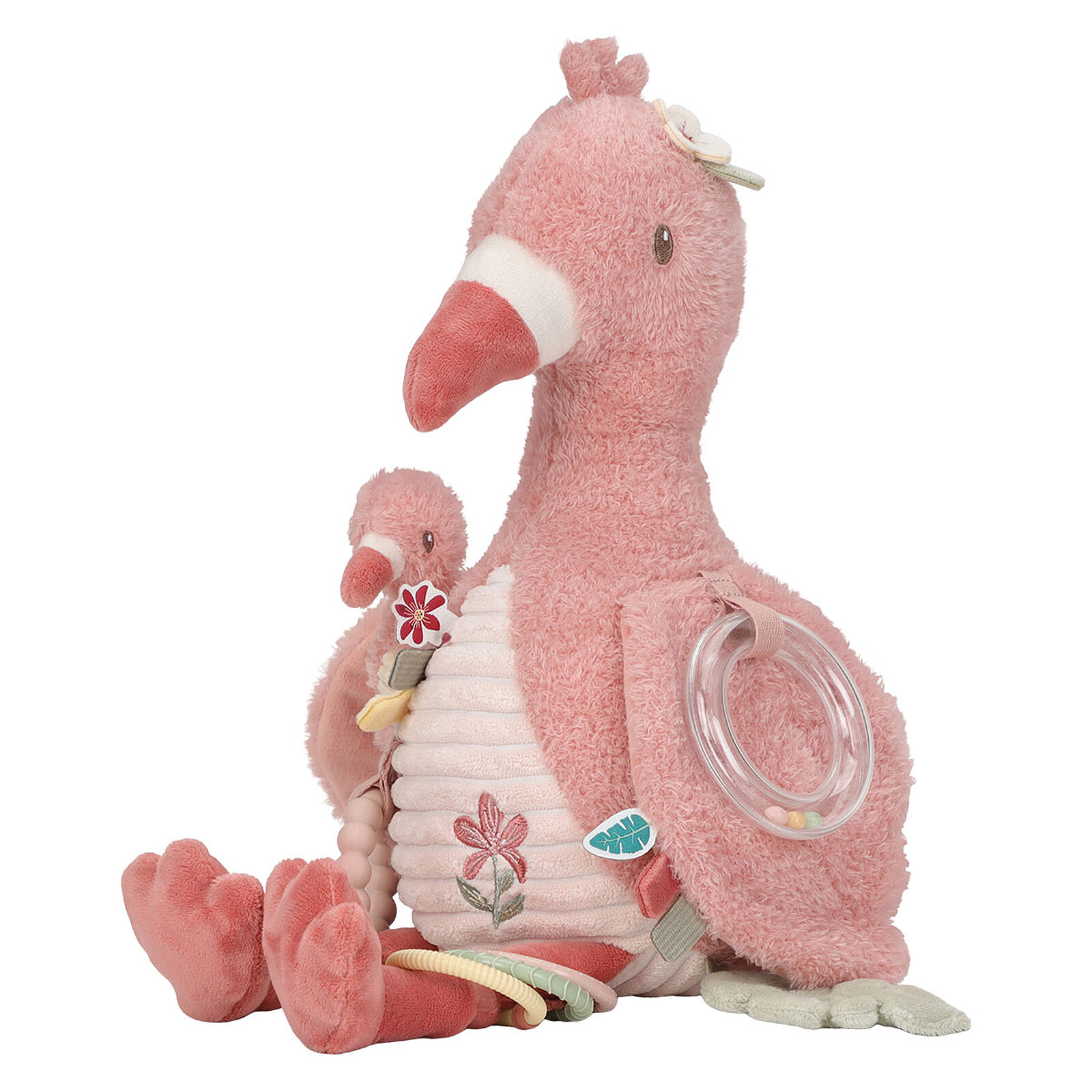 Peluche d'Activités Flamant Rose - Safari Friends Little Dutch