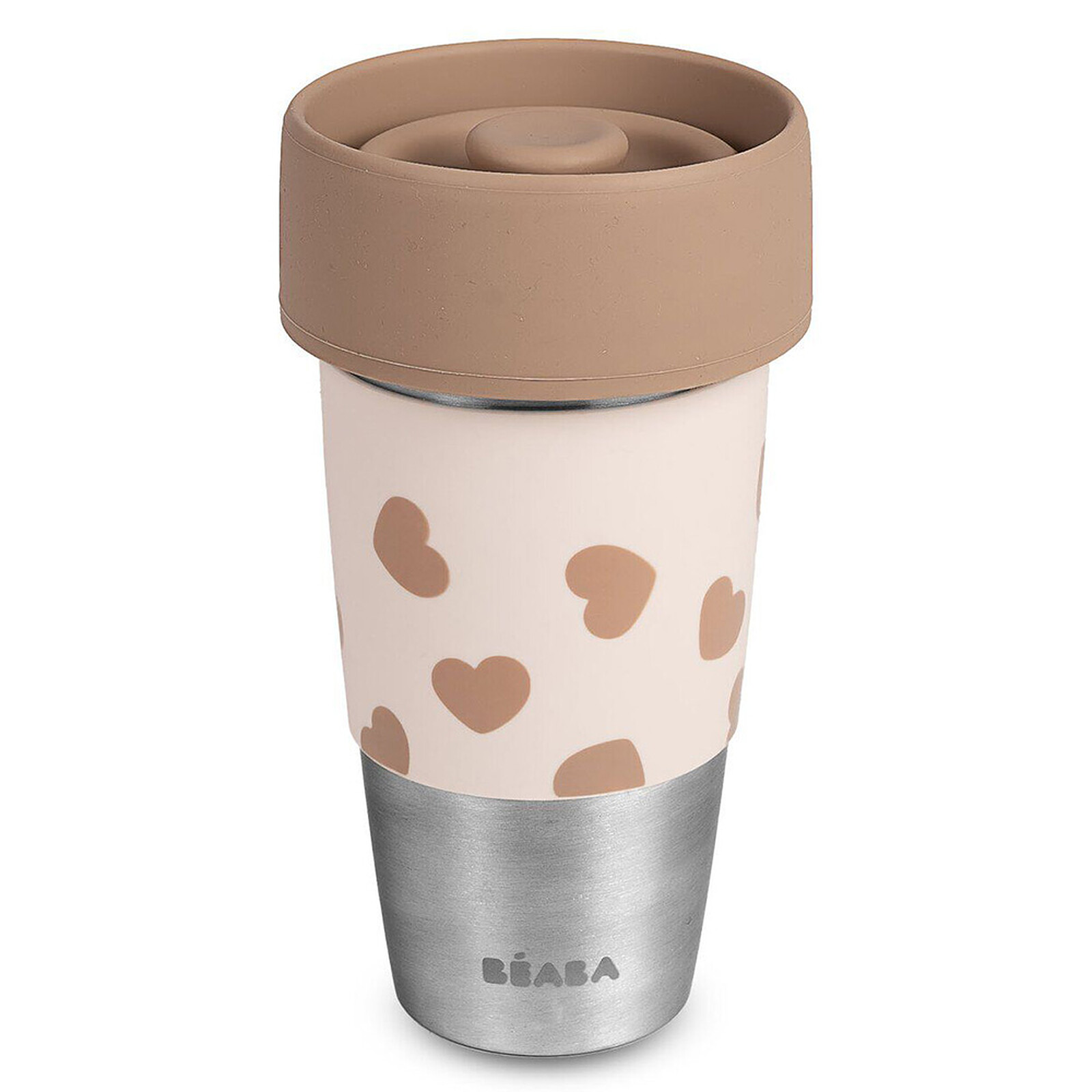 Lot de 2 Tasse Inox Click & Drink Mini & Me - Big Love pas cher