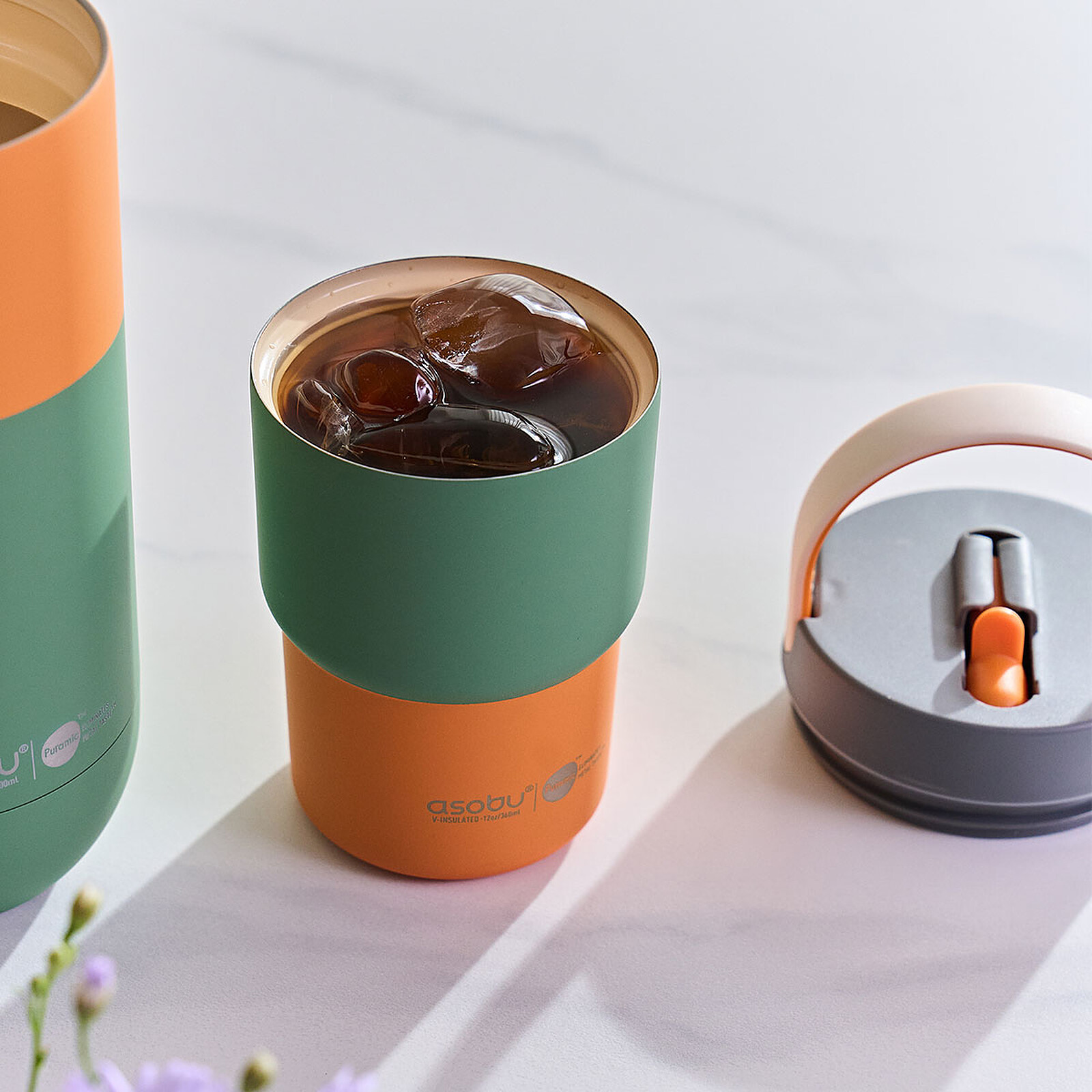 Tasse Isotherme Coffee Express Pastel Green - 355 ml  Asobu