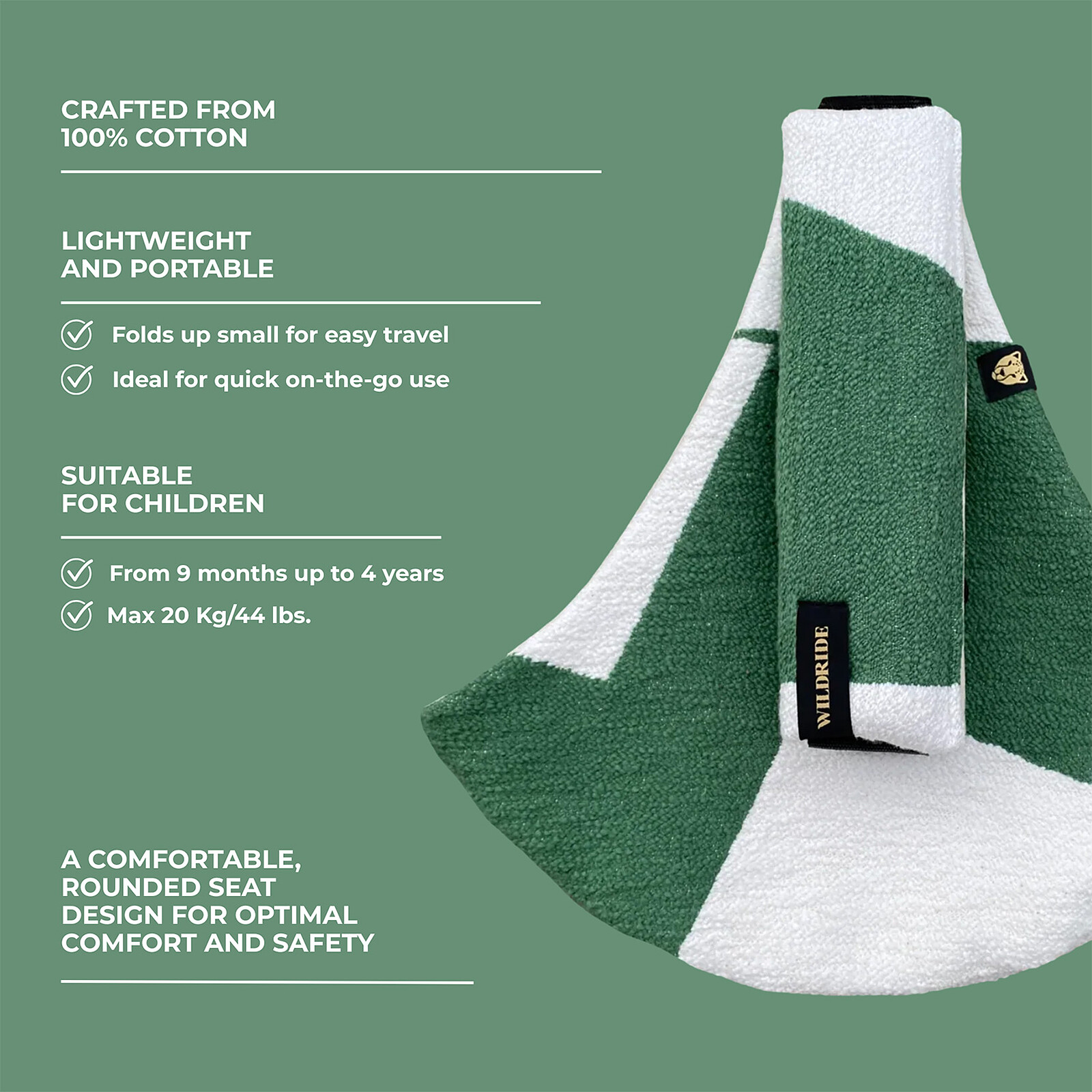 Porte-bébé pour Grand Enfant - Green Graphique pas cher