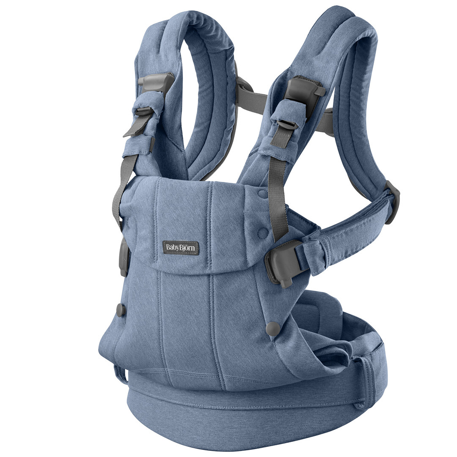 Porte-bébé Harmony Tissé Chiné - Bleu pas cher