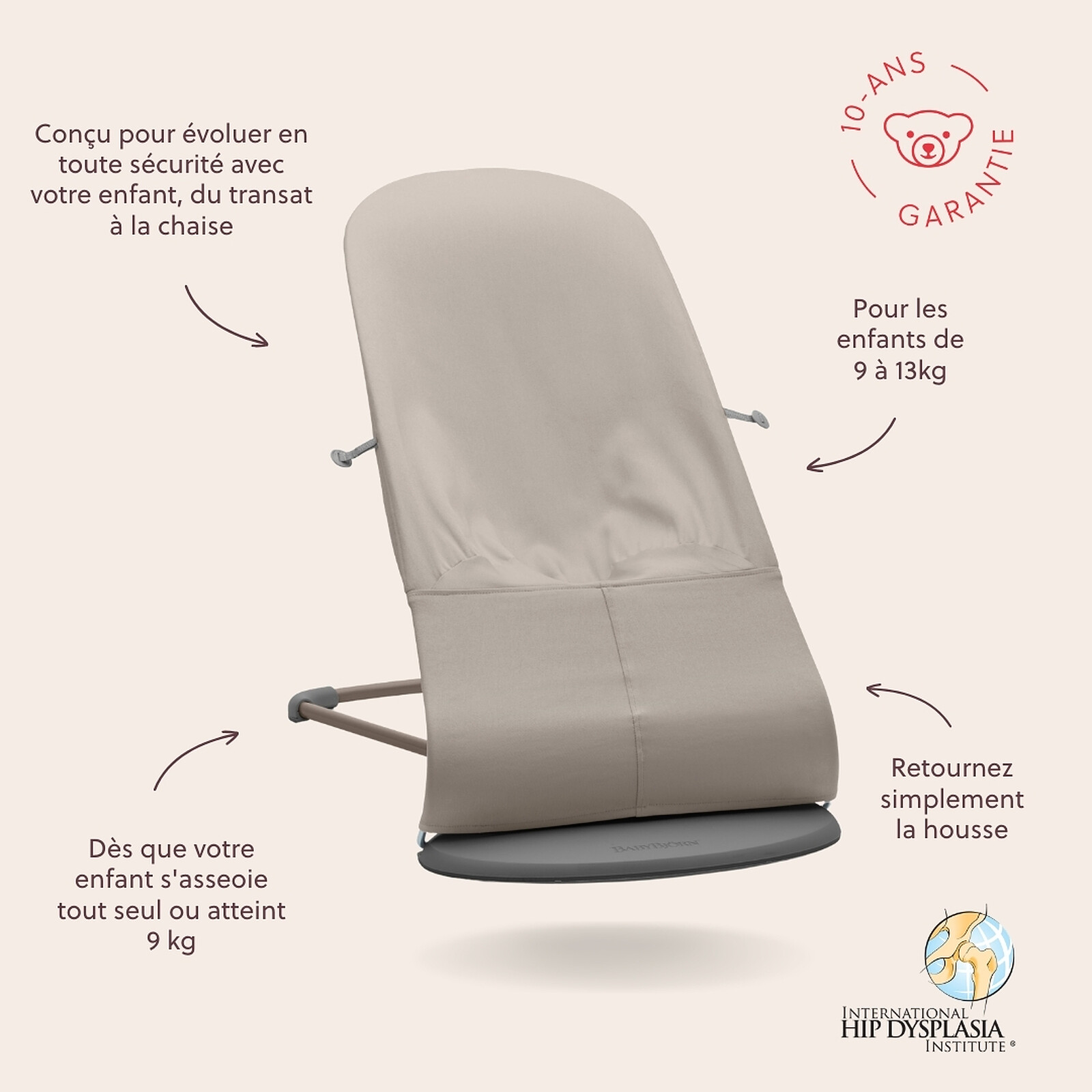 Avis Transat Bliss Jersey 3D - Gris Sable