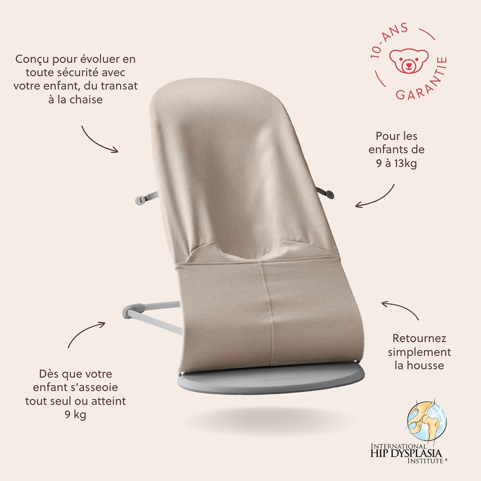 Avis Transat Bliss Tissé Chiné - Beige Clair