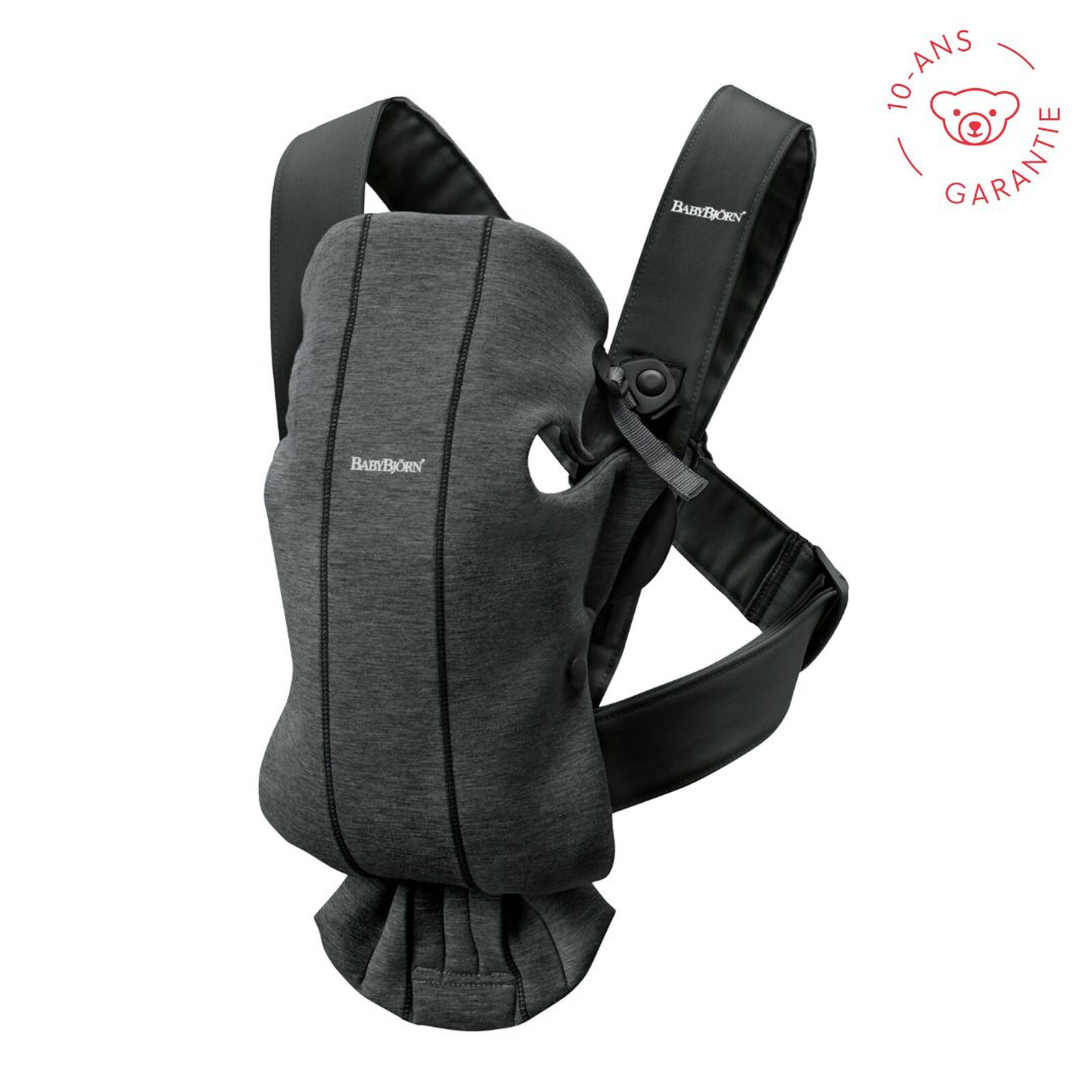 Porte-bébé Mini 3D Jersey - Gris Charbon BabyBjörn