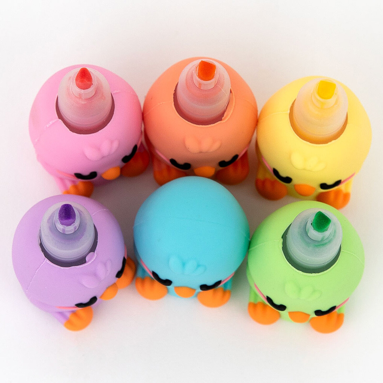 Lot de 6 Surligneurs Empilables Lazy Bo-Bo Mr Wonderful