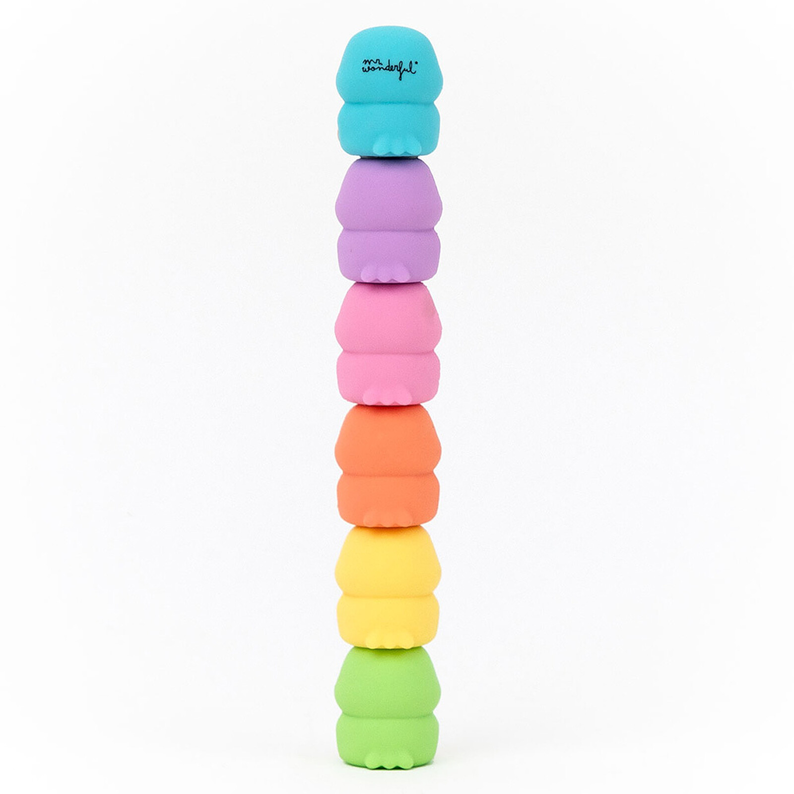 Achat Lot de 6 Surligneurs Empilables Lazy Bo-Bo