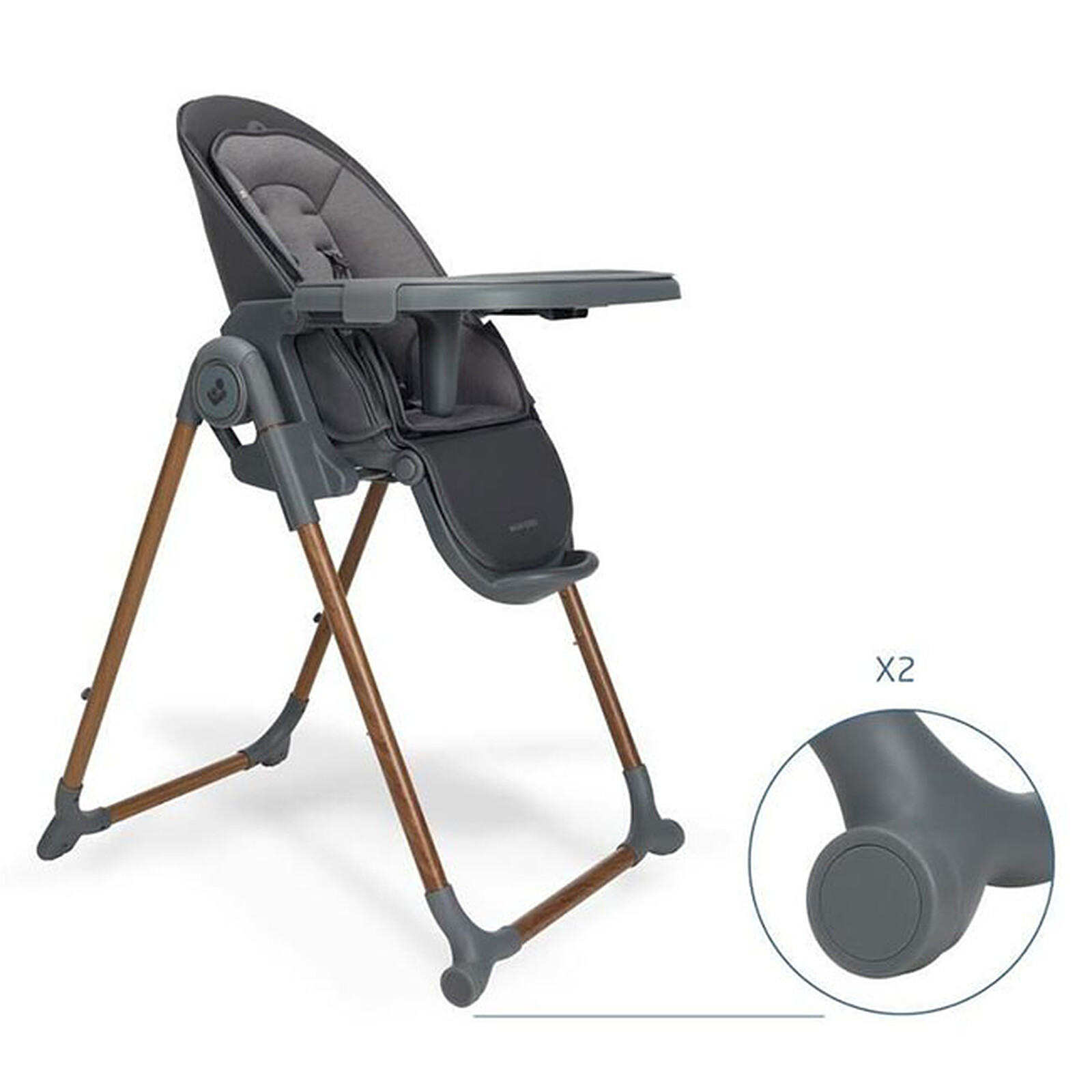 Chaise Haute Ava Plus - Elegance Graphite  Maxi-Cosi