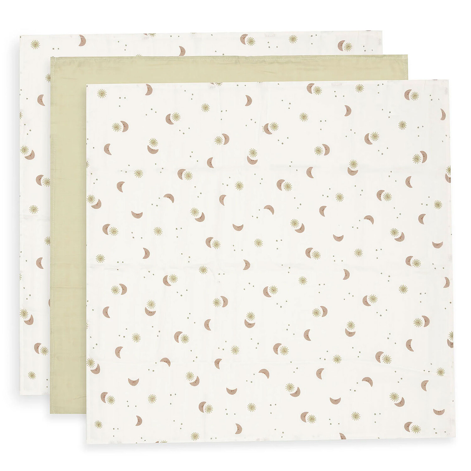 Lot de 3 Langes Gaze de Coton - Over The Moon Jollein