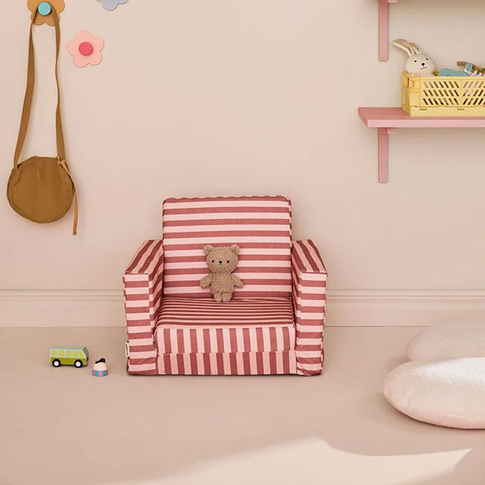 Avis Fauteuil Pliable - Rayé Vieux Rose