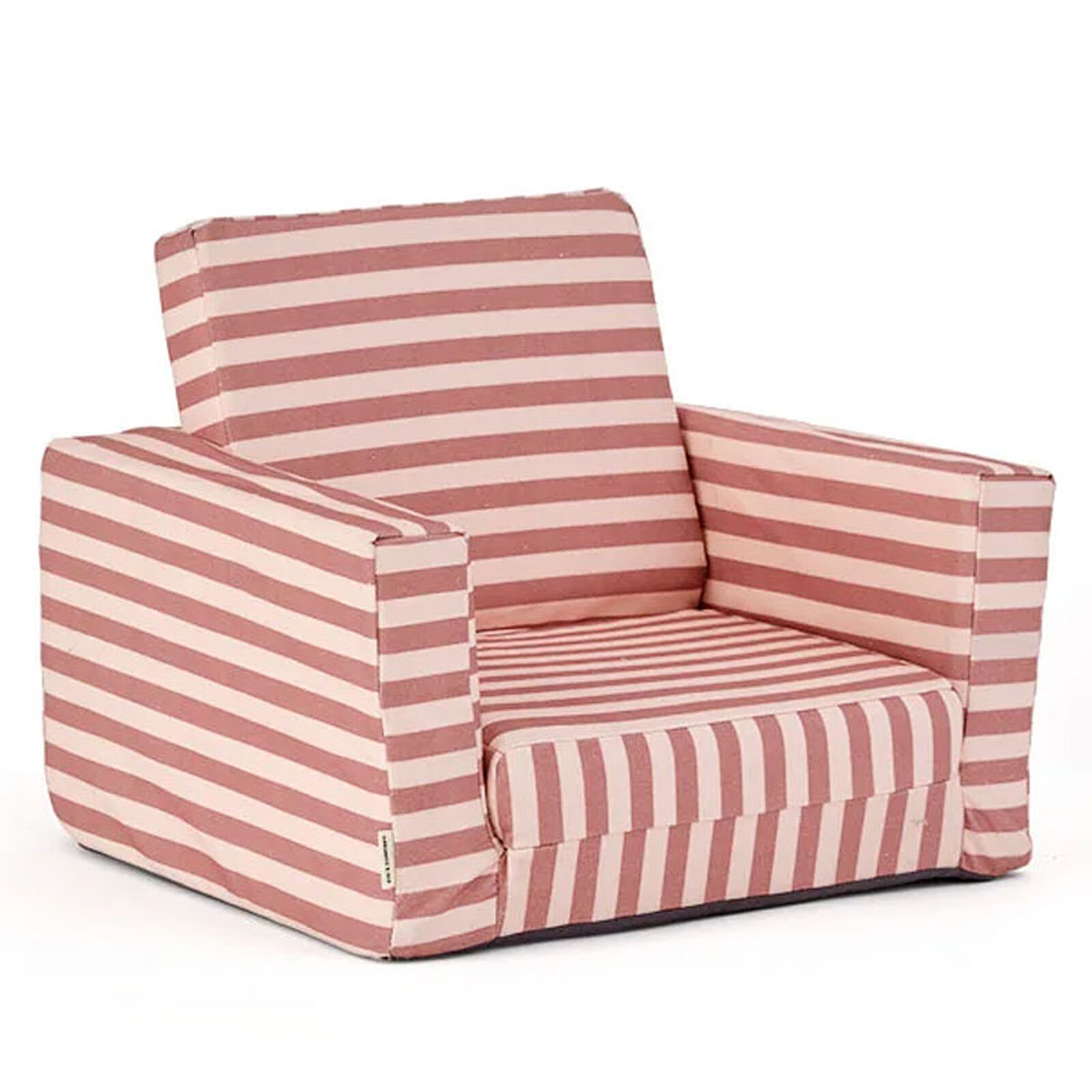 Fauteuil Pliable - Rayé Vieux Rose Kid's Concept