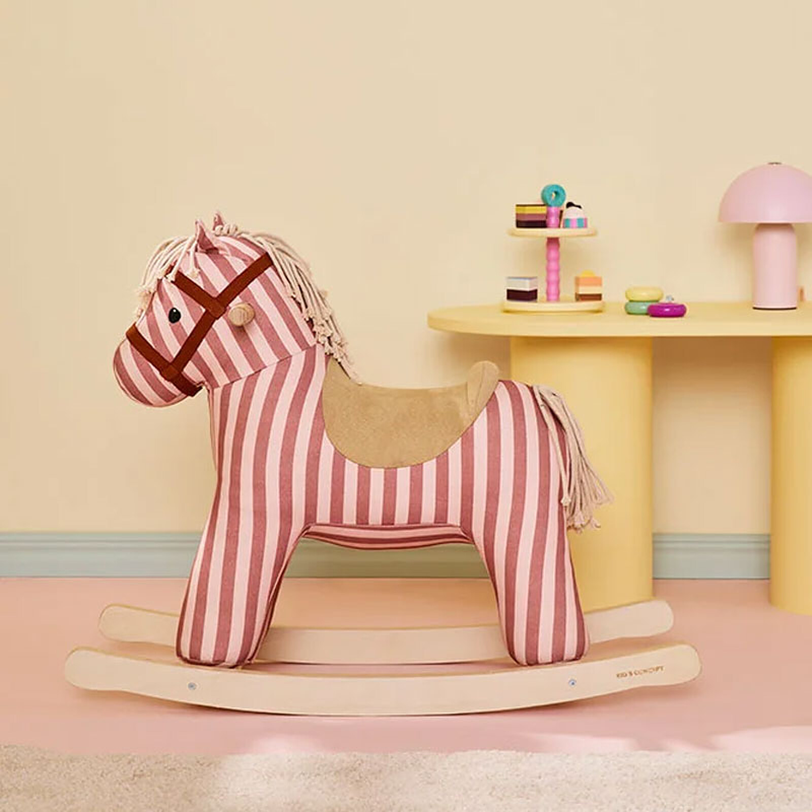 Achat Cheval à Bascule Mila - Rayé Vieux Rose