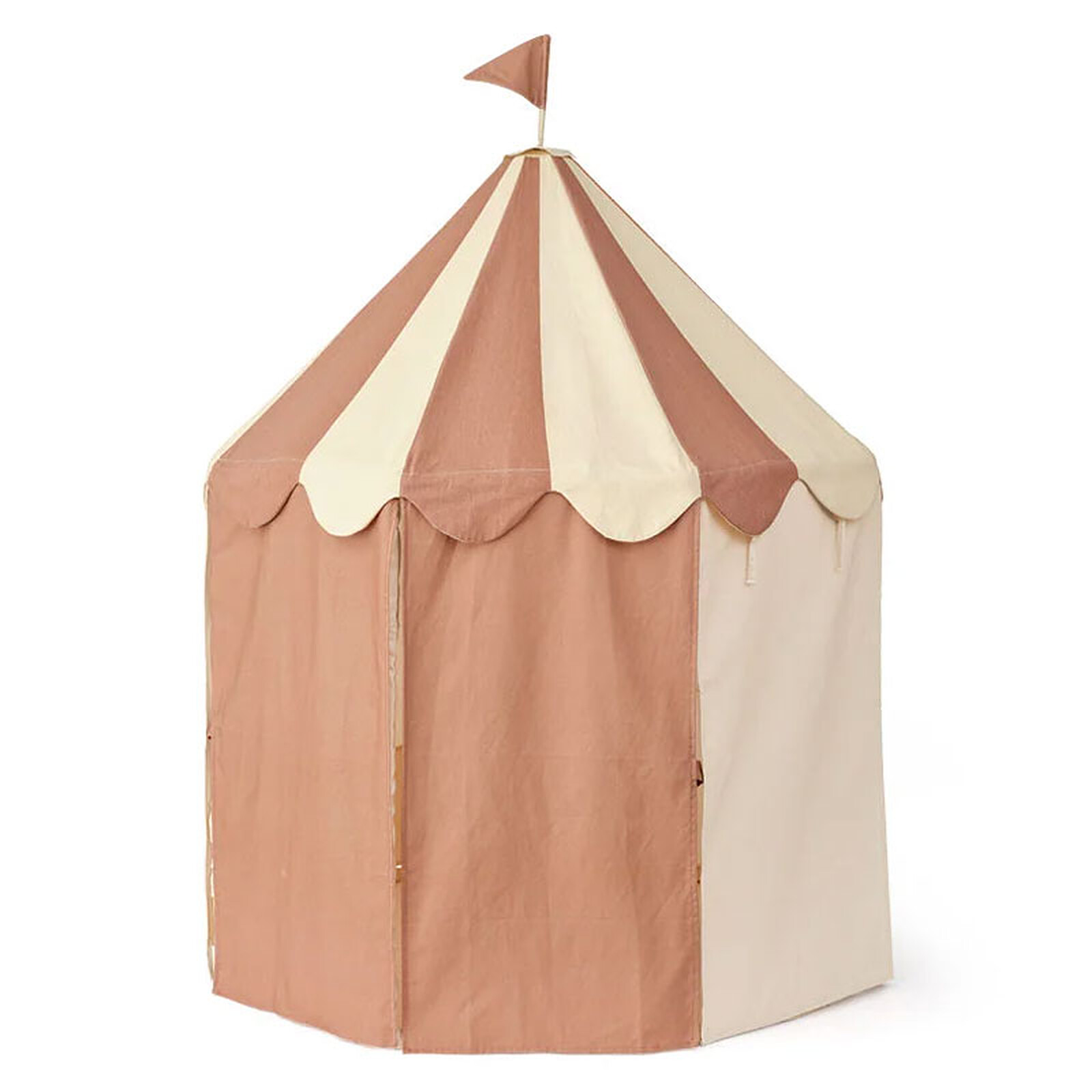 Tente de Jeu Pavillon - Rayé Brun Poudré Kid's Concept