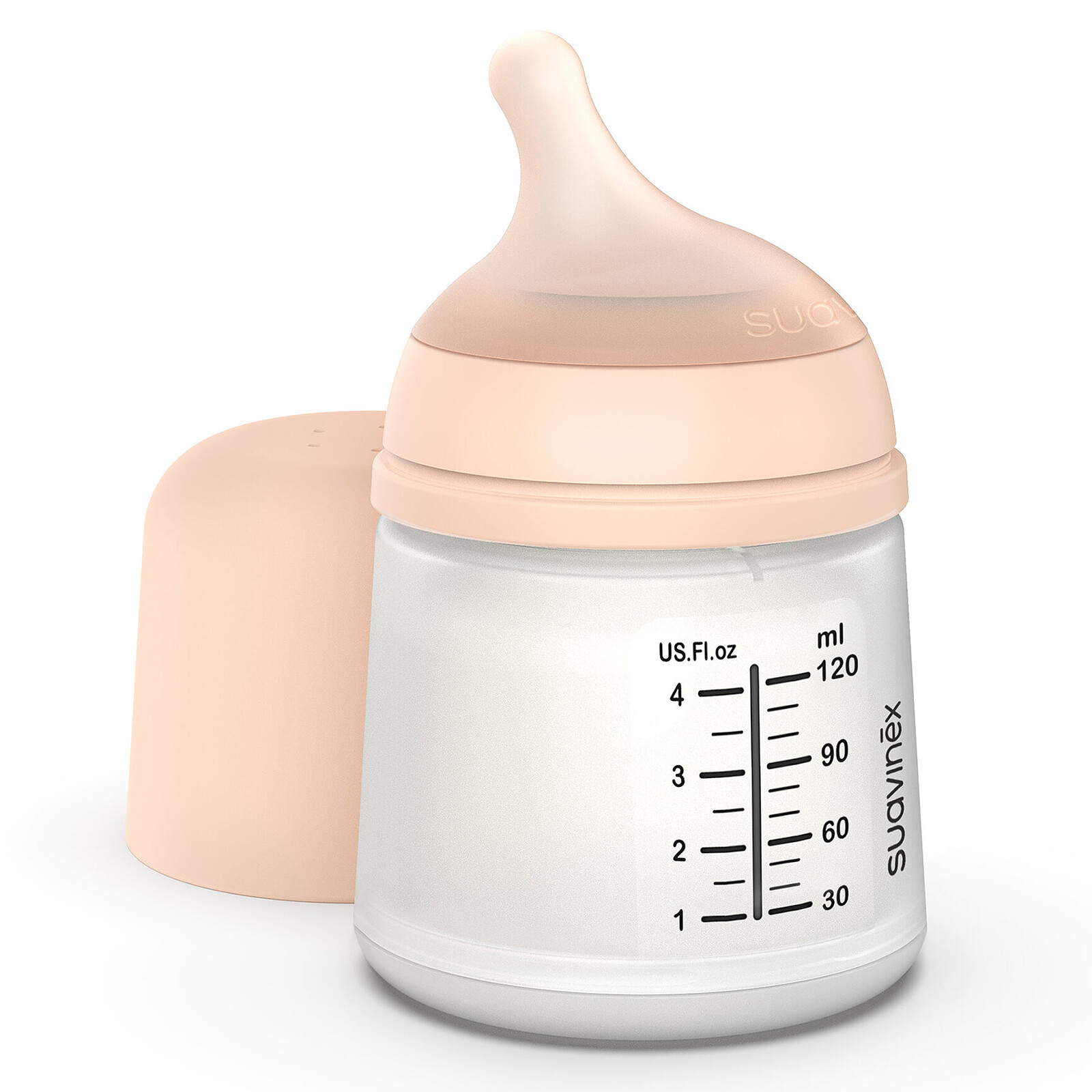 Biberon Anti-Colique Zerø.Zerø Spécial Allaitement Fair - 120 ml Suavinex