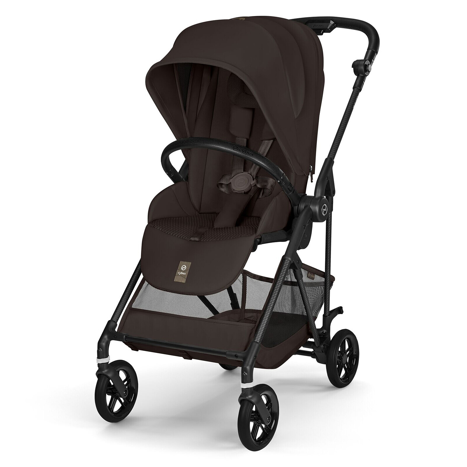 Poussette Citadine Melio 2026 Châssis Carbon - Chocolate Brown Cybex