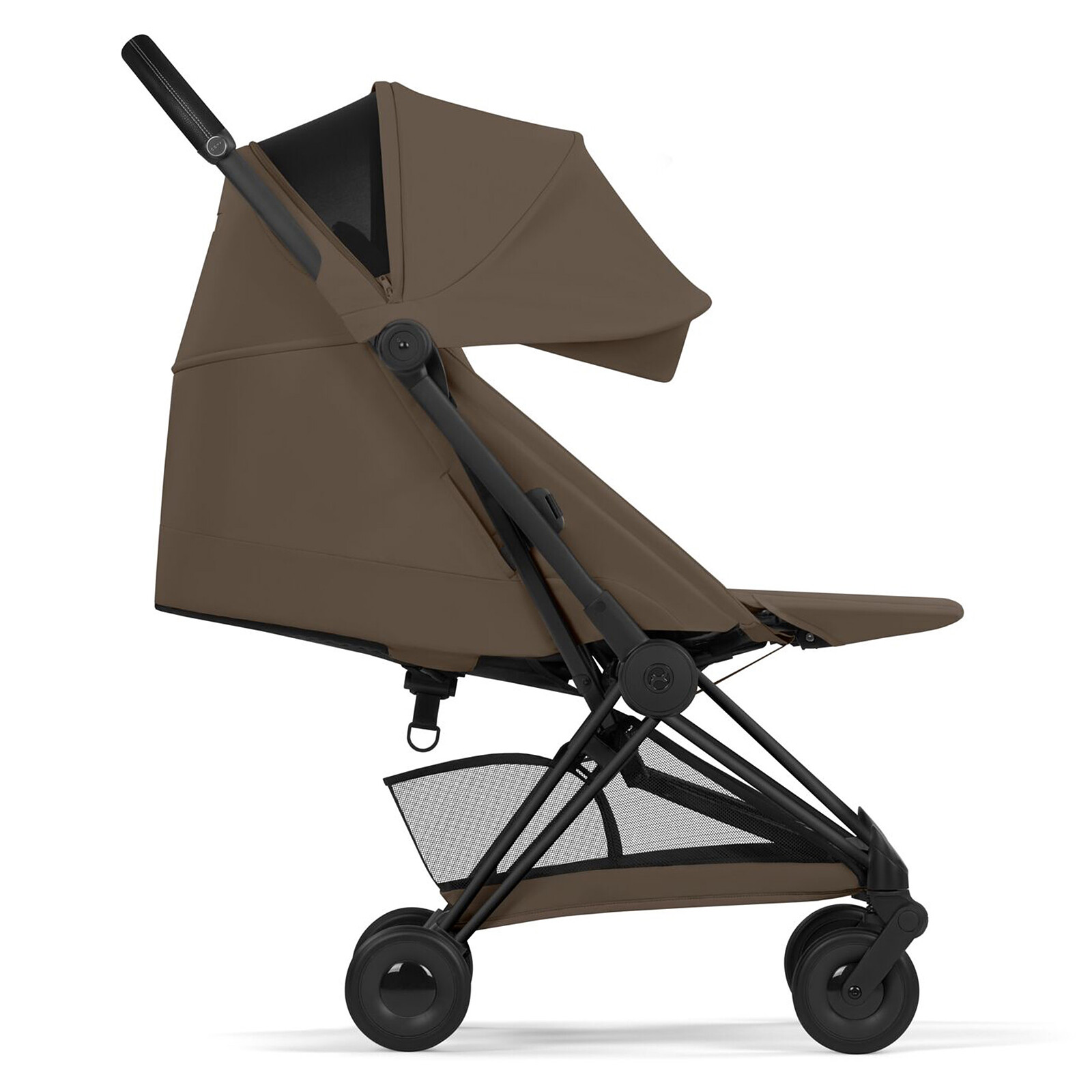 Poussette Ultra-compacte Coyä Confort Châssis Matt Black - Coconut Brown Cybex