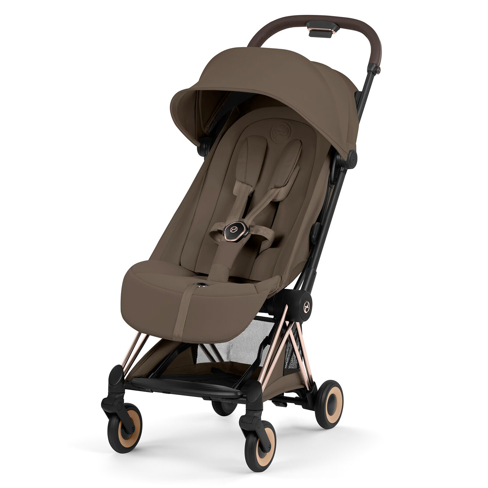 Poussette Ultra-compacte Coyä Style Châssis Rosegold - Coconut Brown Cybex