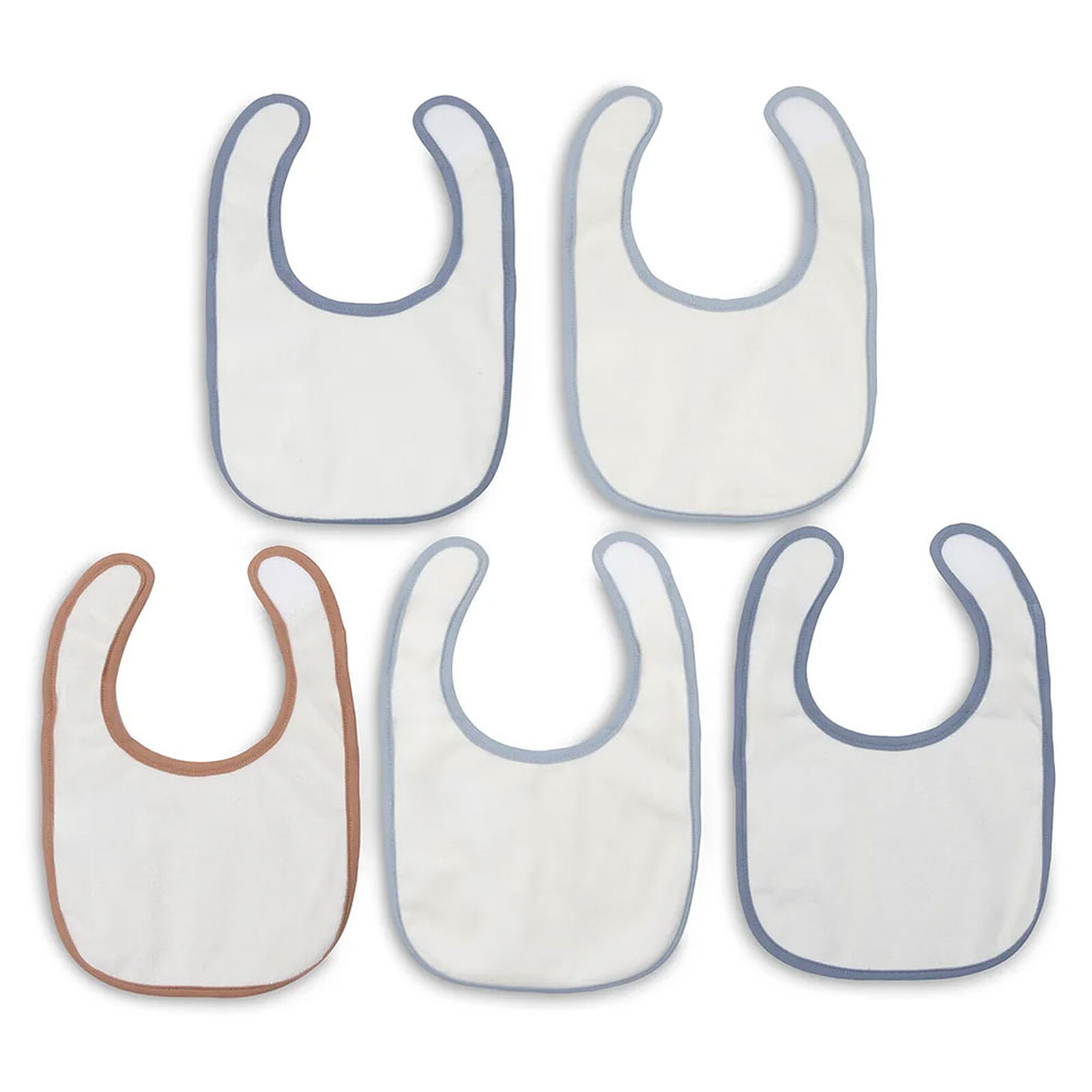 Avis Lot de 5 Bavoirs Imperméables Miffy Moments - Cloudy Blue 