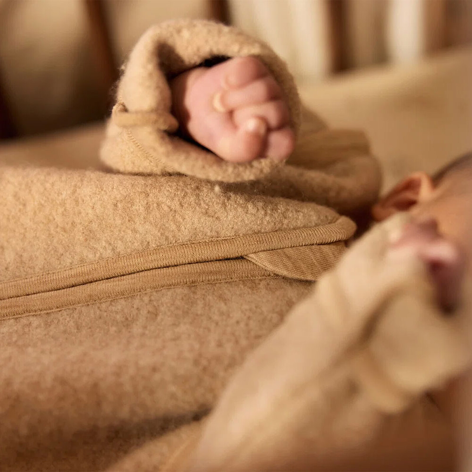 Gigoteuse Ronde Merino Wool Felted Natural - 0/3 Mois pas cher