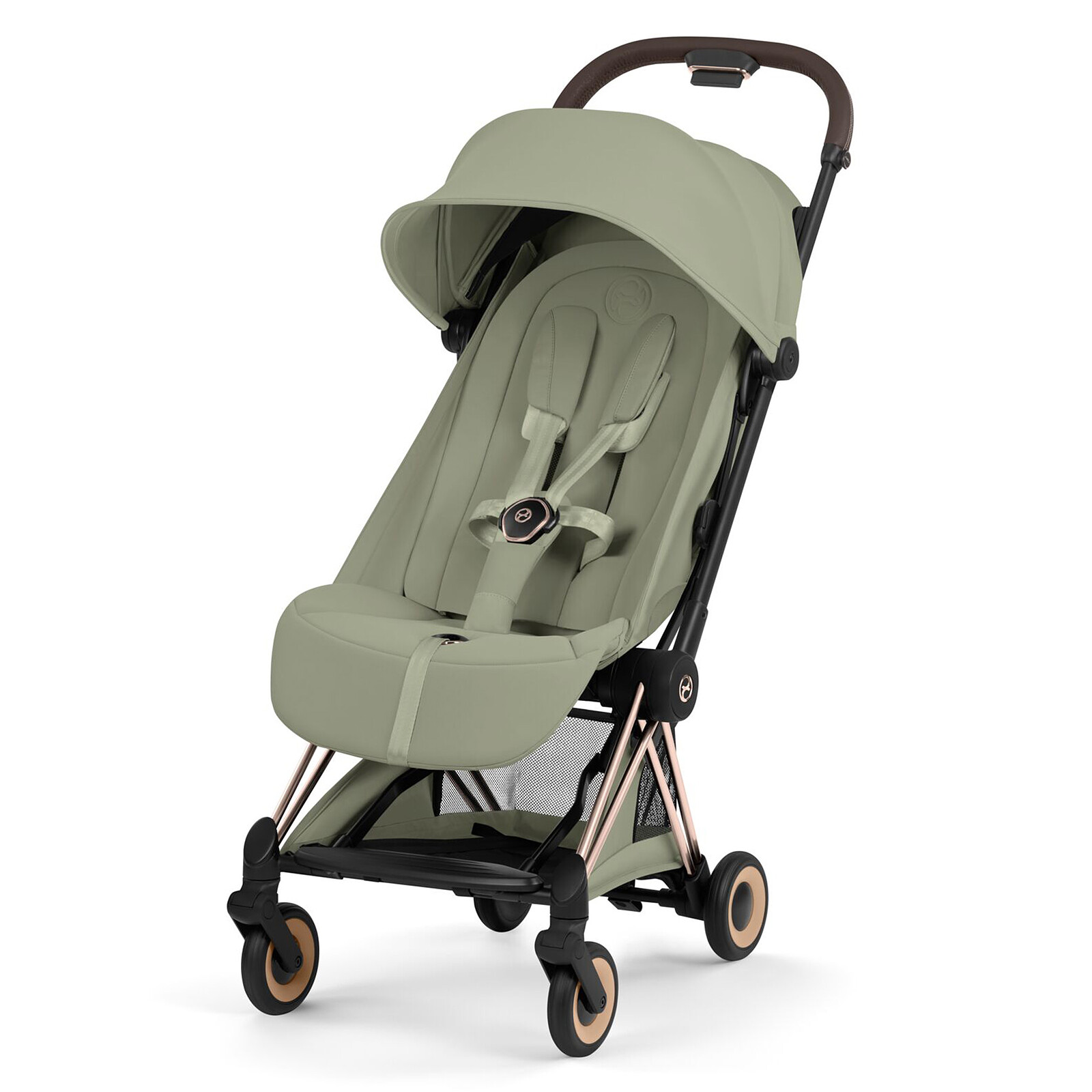Poussette Ultra-compacte Coyä Style Châssis Rosegold - Sage Green Cybex