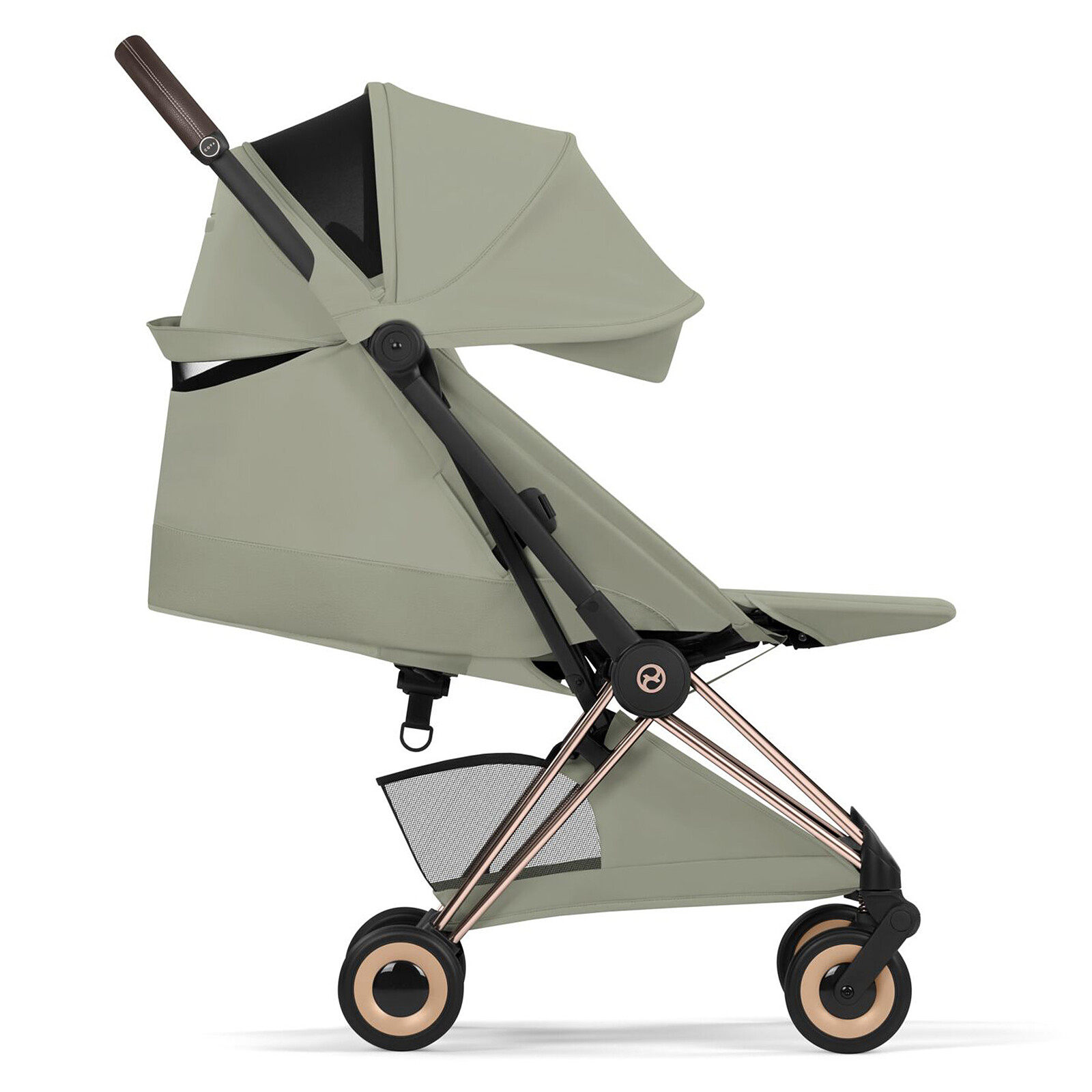 Poussette Ultra-compacte Coyä Style Châssis Rosegold - Sage Green Cybex