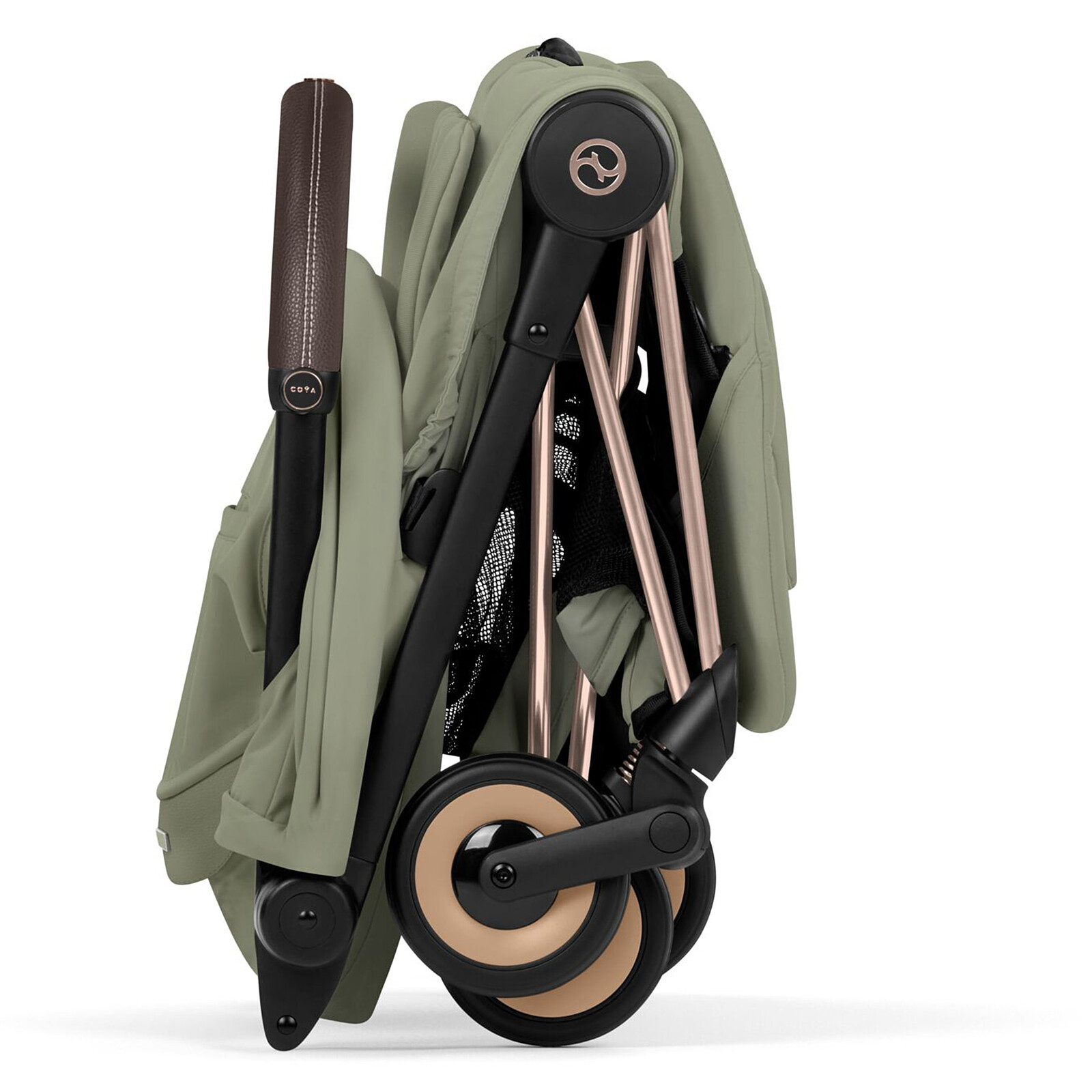 Achat Poussette Ultra-compacte Coyä Style Châssis Rosegold - Sage Green