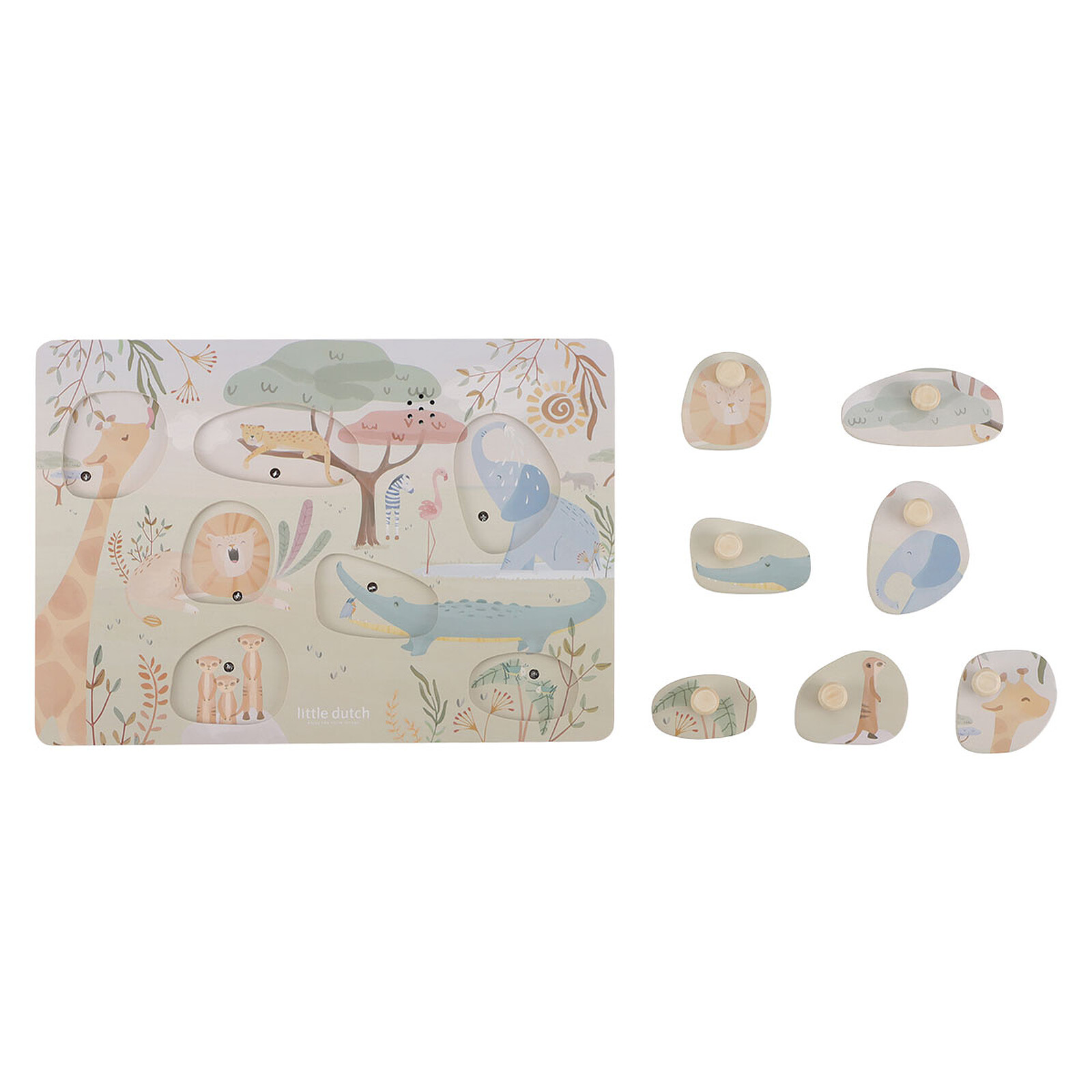 Puzzle Sonore en Bois - Safari Friends Little Dutch